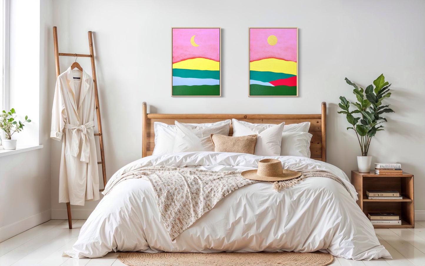 "Summer Fields" -Dyptyk- 2 x 42 x 59,7 cm (A2)