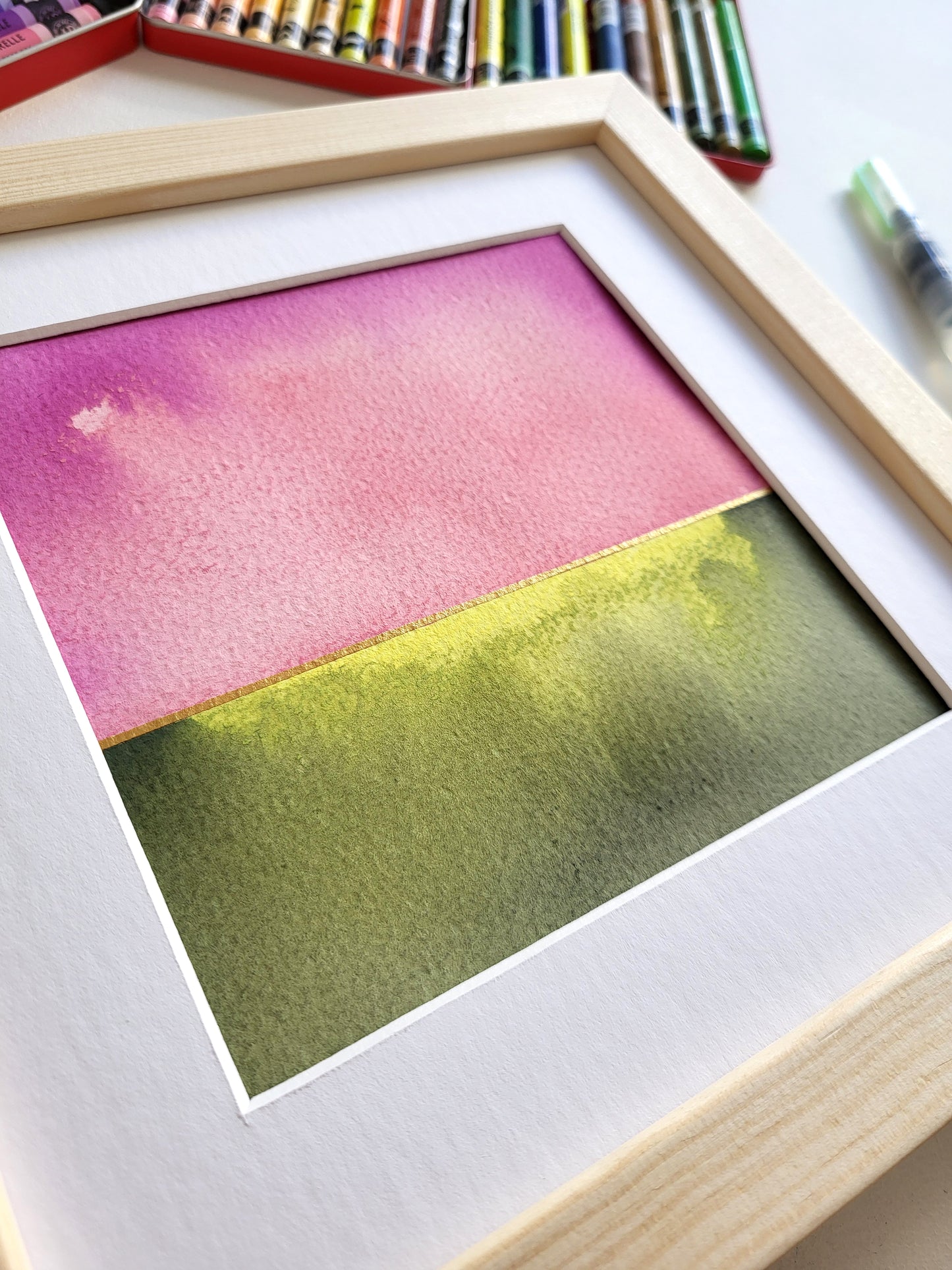 "Golden Horizon XXVI" - 20 x 20 cm