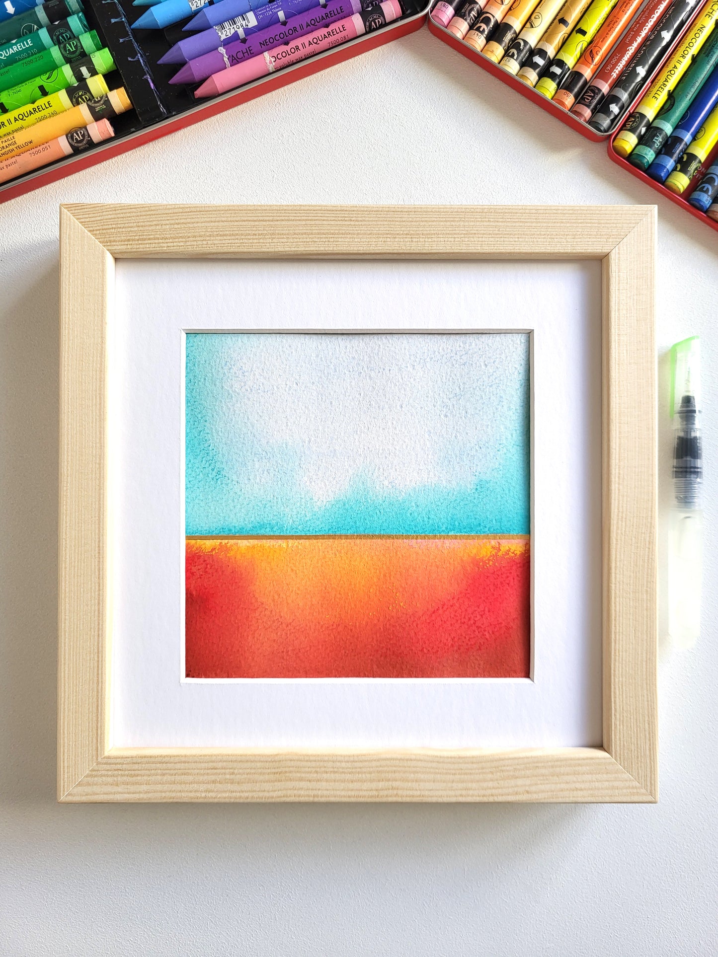 "Golden Horizon XXVII" - 20 x 20 cm