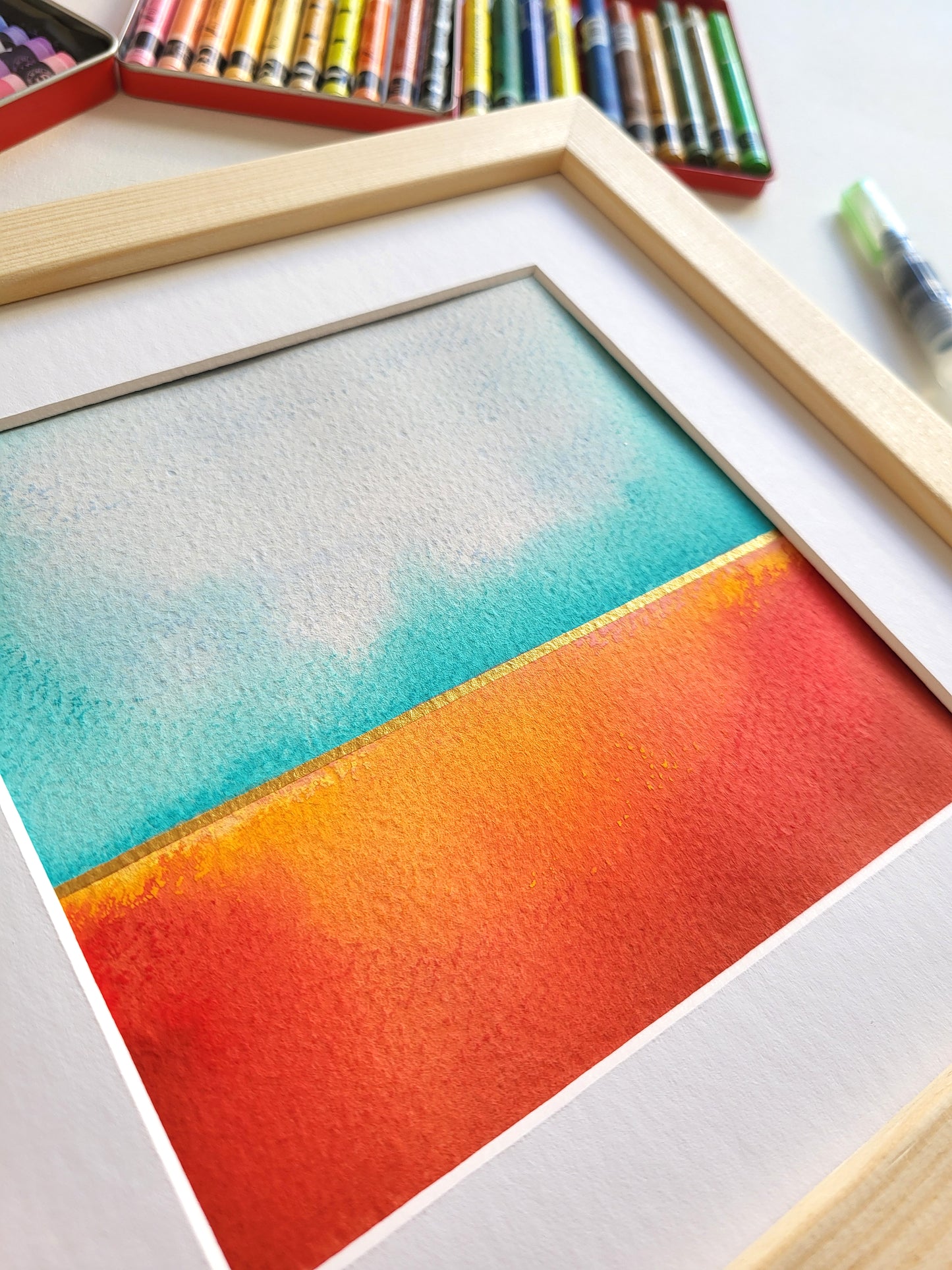 "Golden Horizon XXVII" - 20 x 20 cm