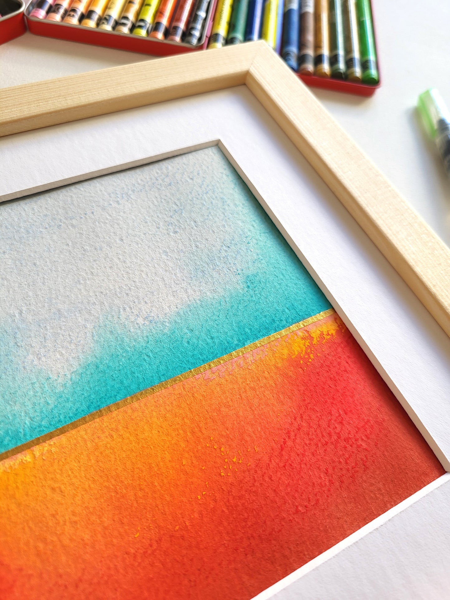 "Golden Horizon XXVII" - 20 x 20 cm