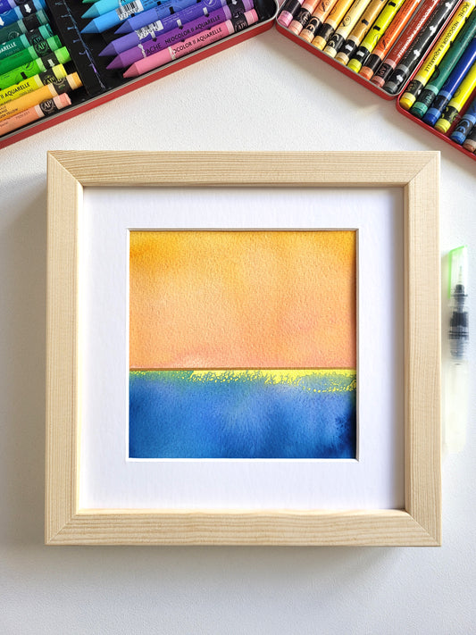 "Golden Horizon XXVIII" - 20 x 20 cm