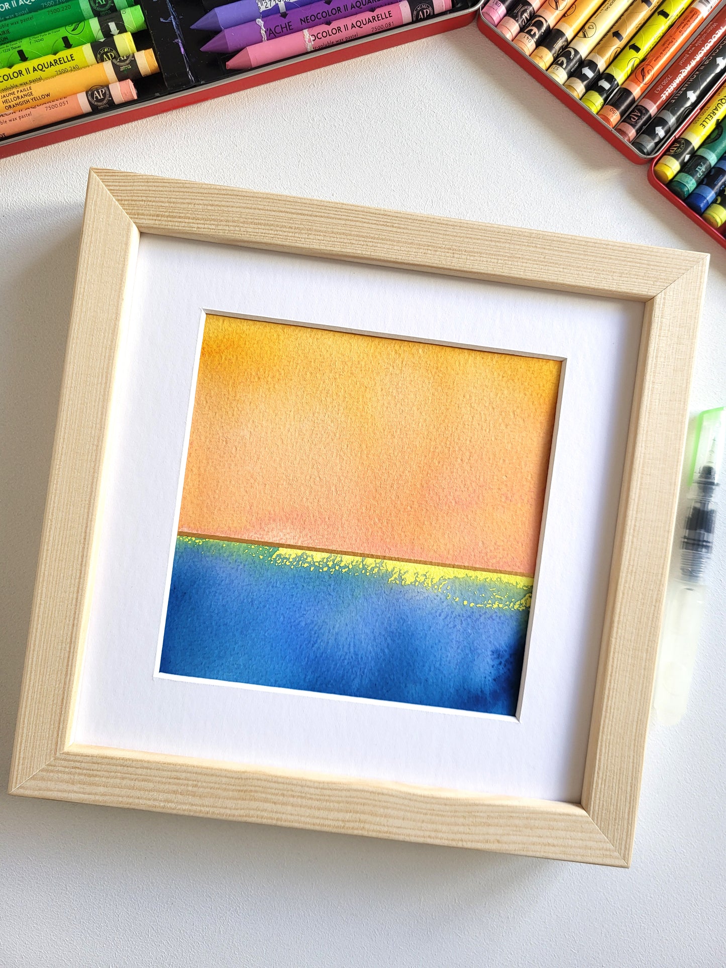 "Golden Horizon XXVIII" - 20 x 20 cm