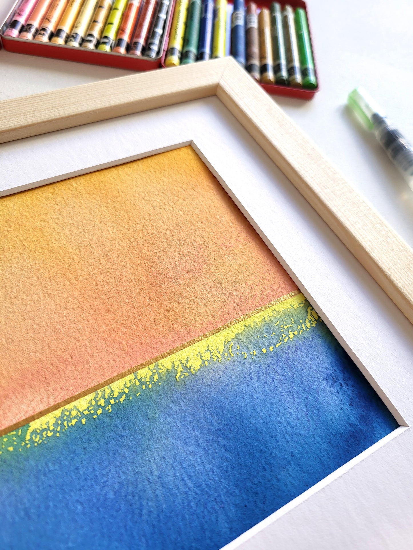 "Golden Horizon XXVIII" - 20 x 20 cm