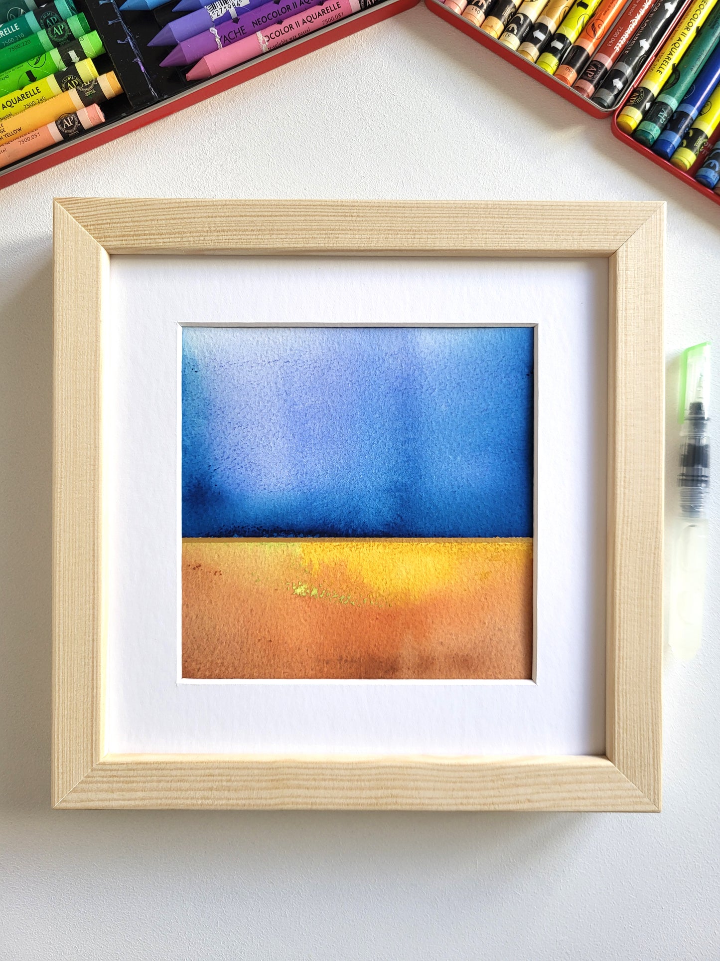 "Golden Horizon XXIX" - 20 x 20 cm