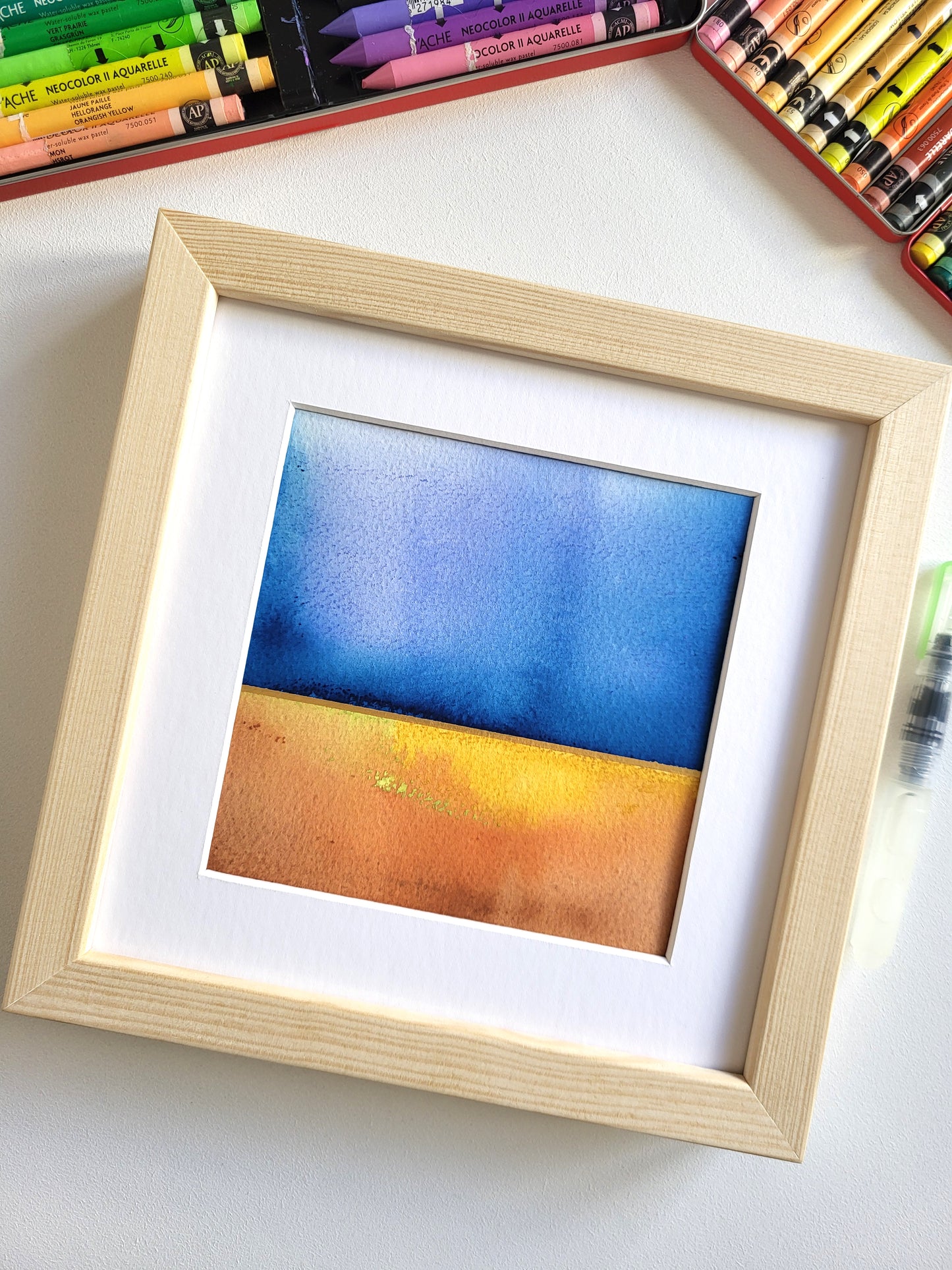 "Golden Horizon XXIX" - 20 x 20 cm