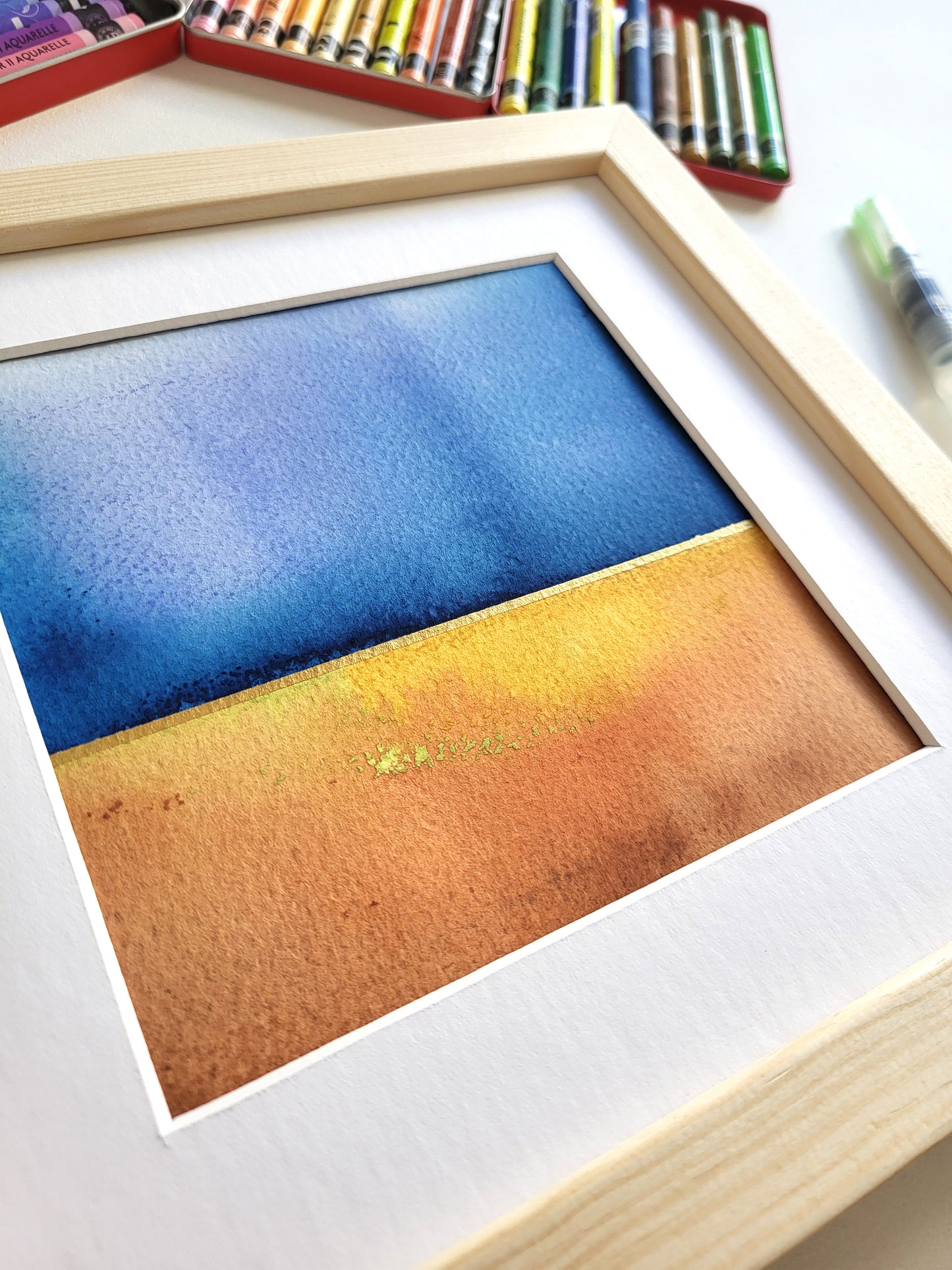 "Golden Horizon XXIX" - 20 x 20 cm