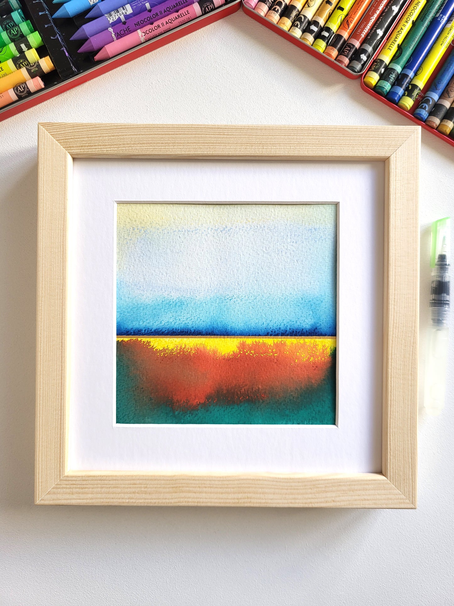 "Golden Horizon XXXI" - 20 x 20 cm