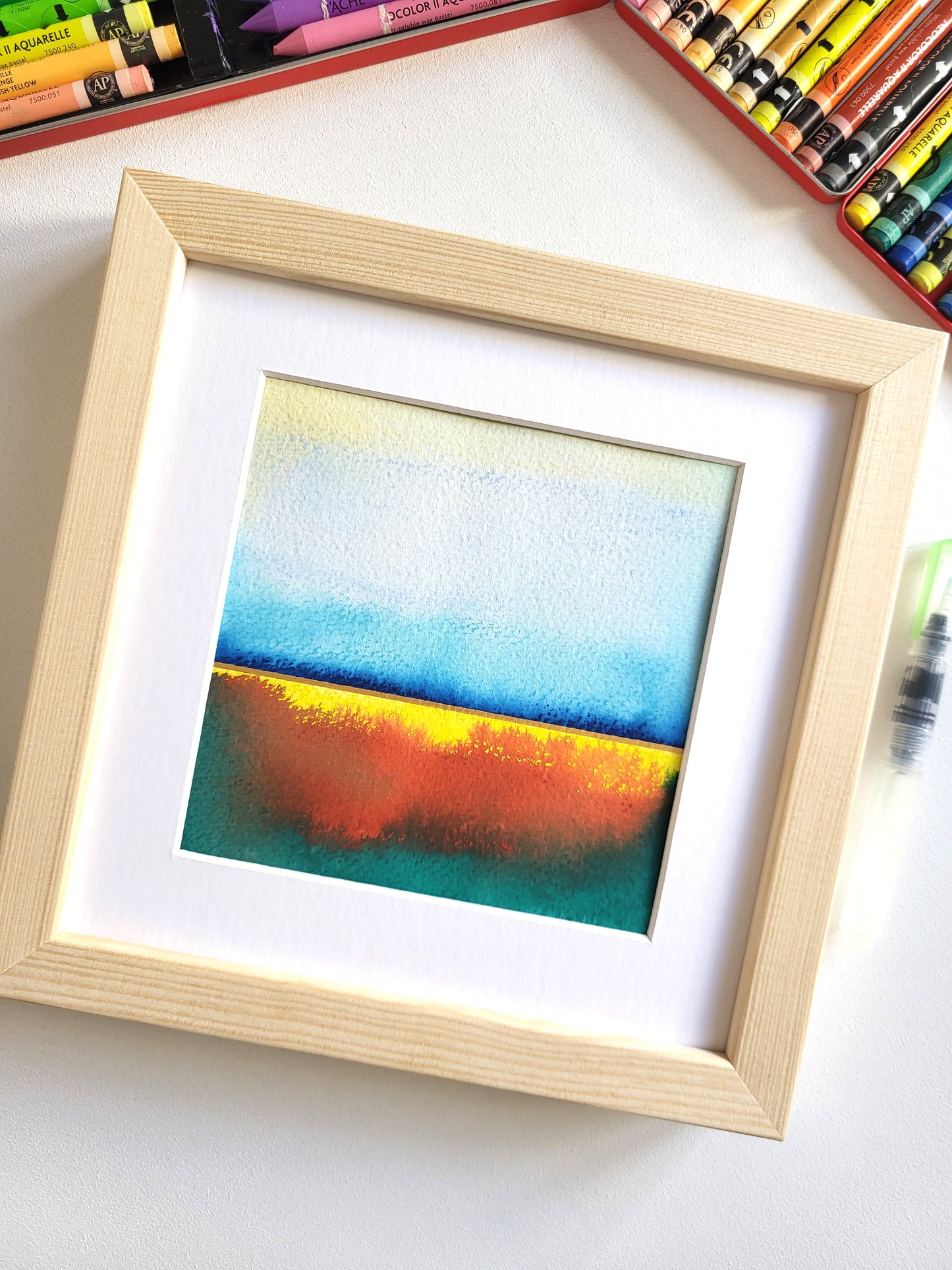 "Golden Horizon XXXI" - 20 x 20 cm