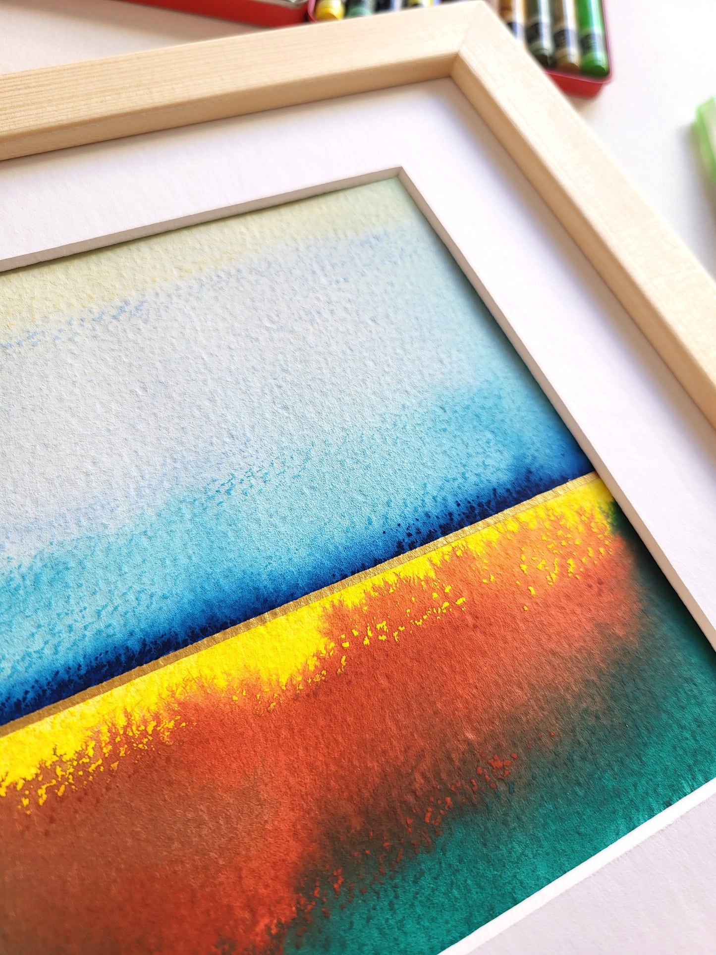 "Golden Horizon XXXI" - 20 x 20 cm