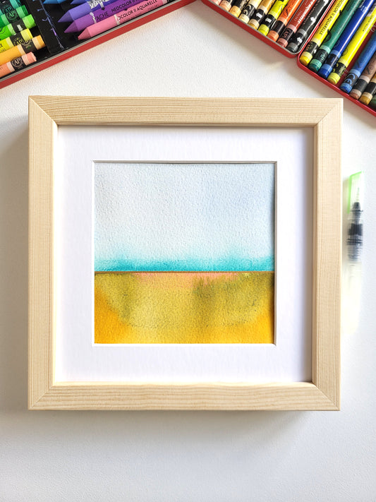 "Golden Horizon XXXII" - 20 x 20 cm