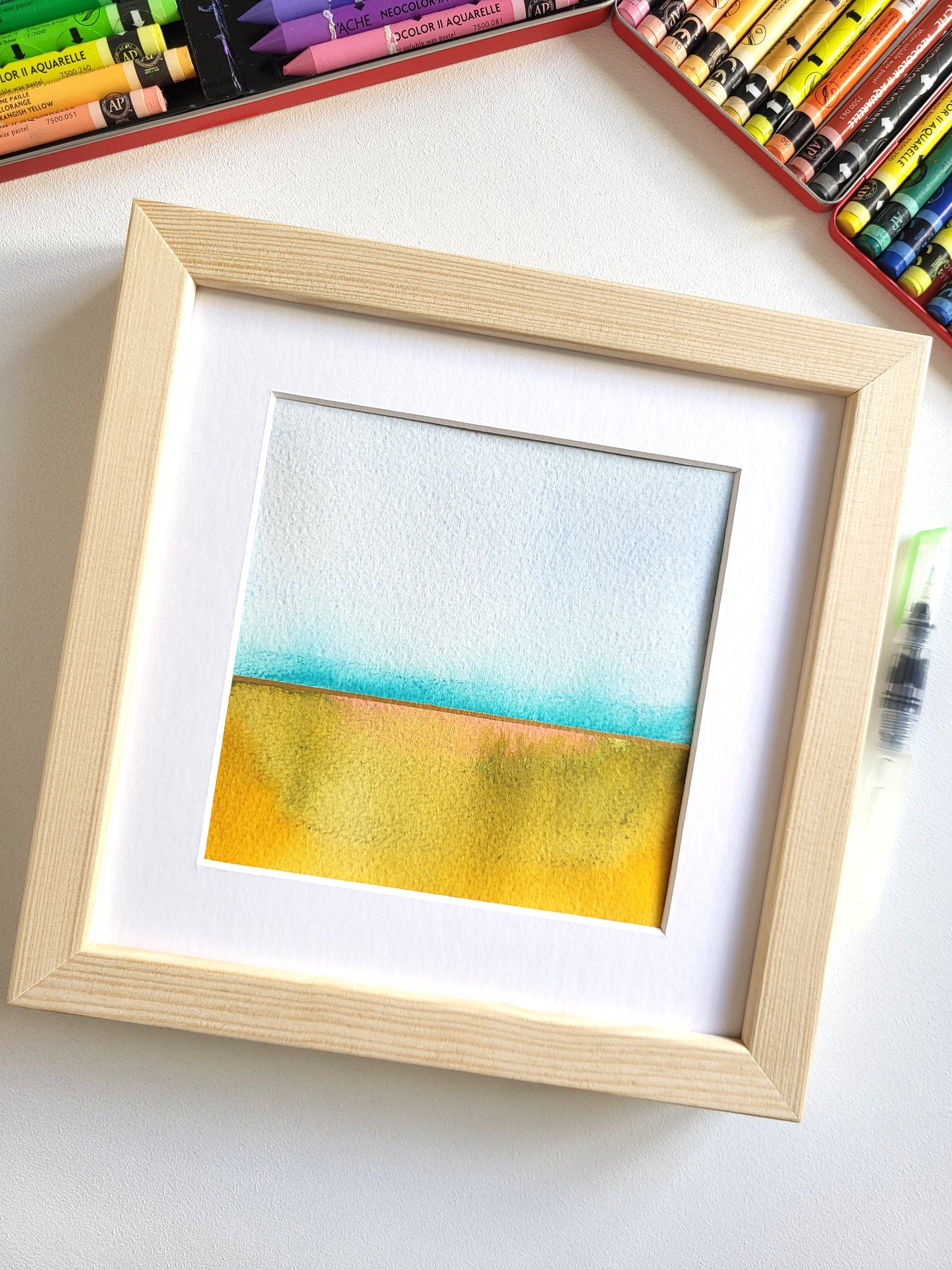 "Golden Horizon XXXII" - 20 x 20 cm