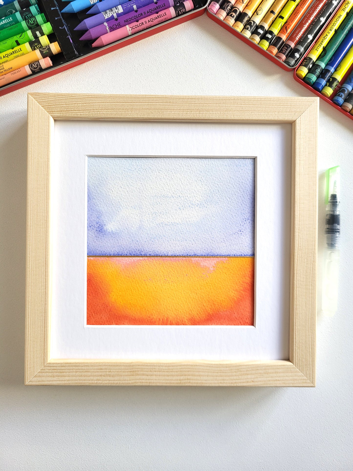 "Golden Horizon XXXIII" - 20 x 20 cm