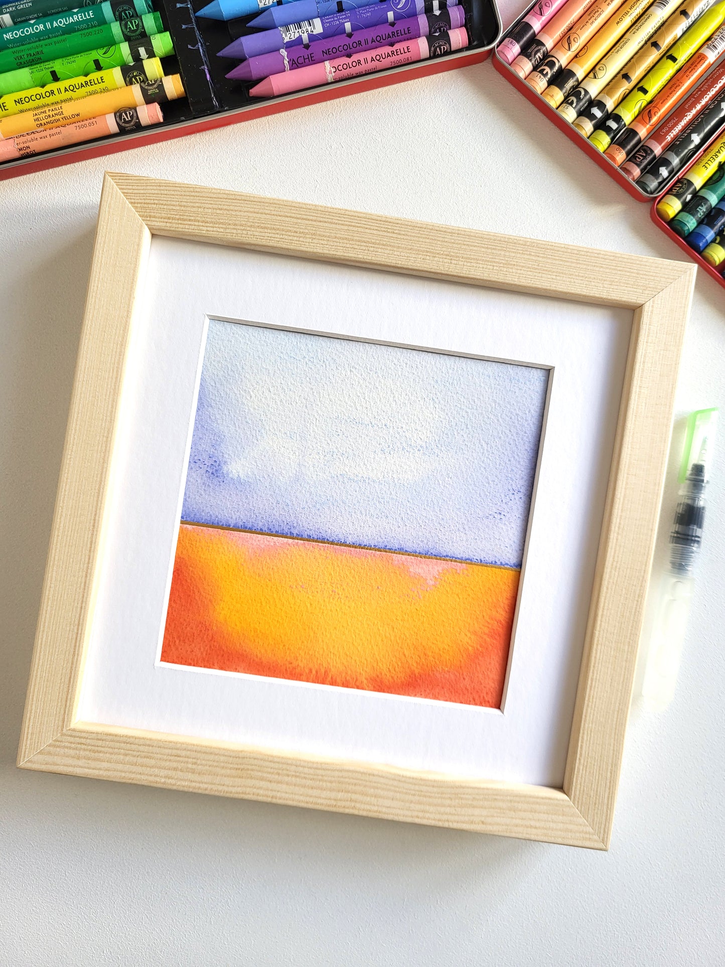 "Golden Horizon XXXIII" - 20 x 20 cm