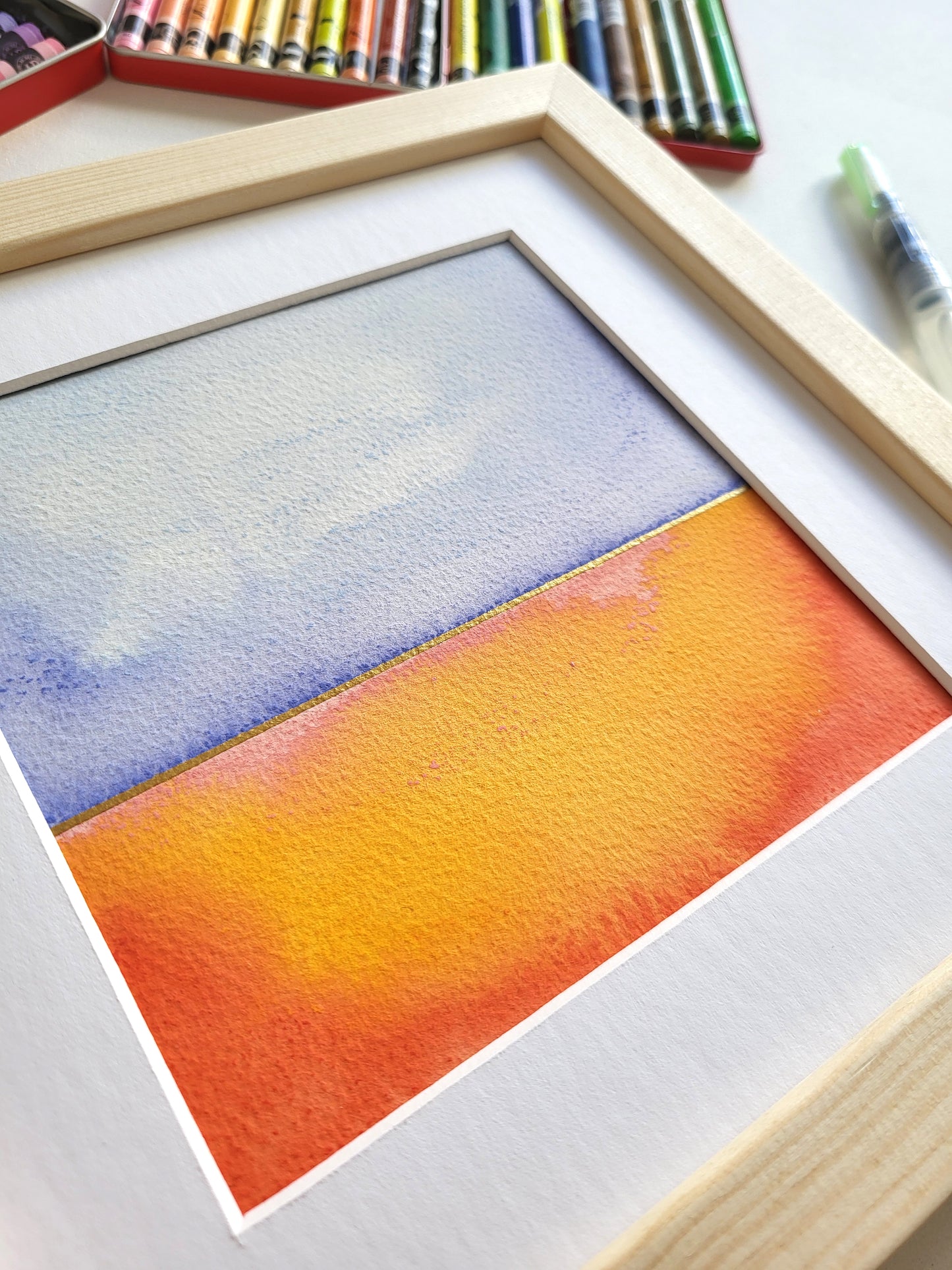 "Golden Horizon XXXIII" - 20 x 20 cm