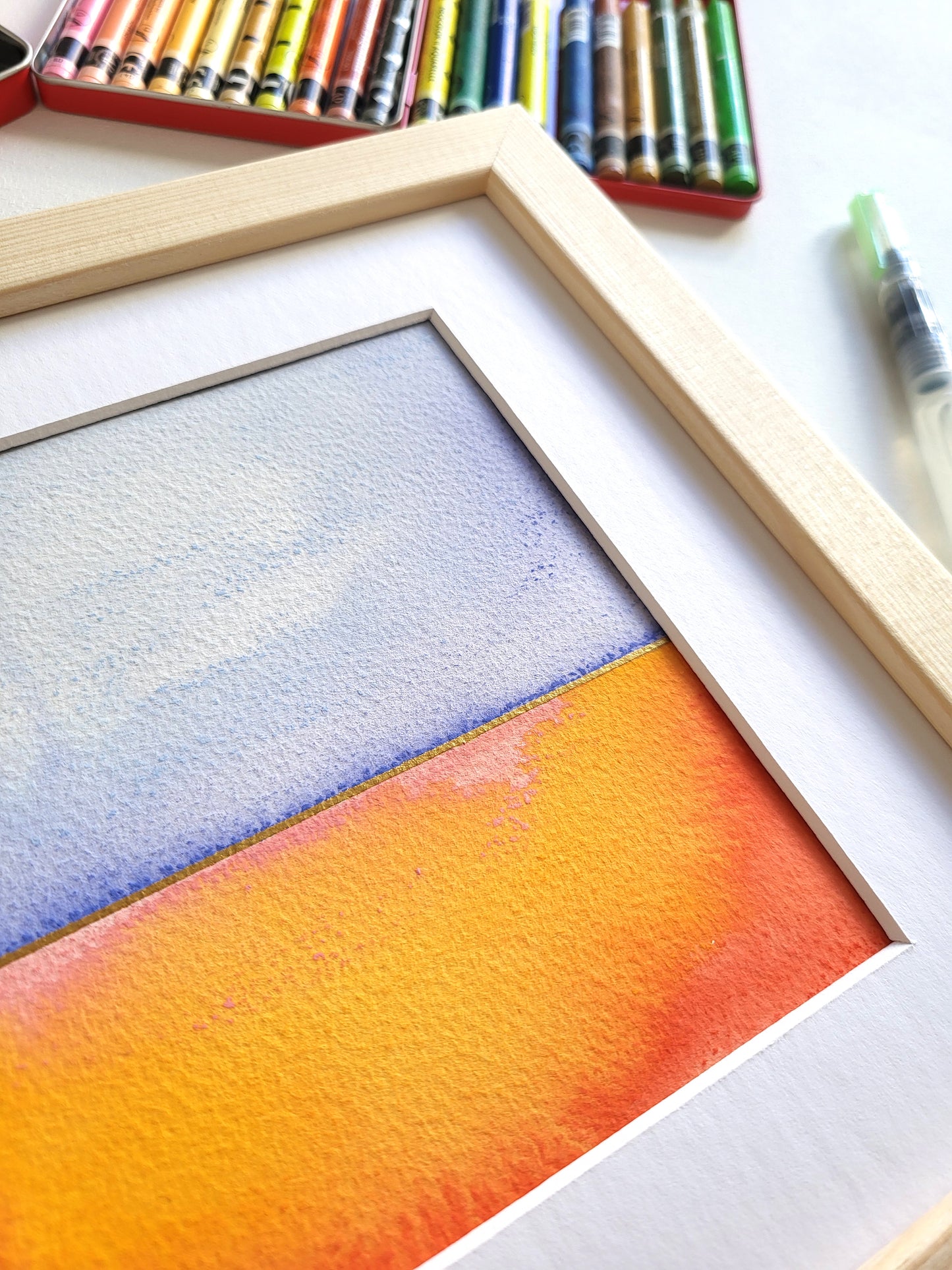 "Golden Horizon XXXIII" - 20 x 20 cm