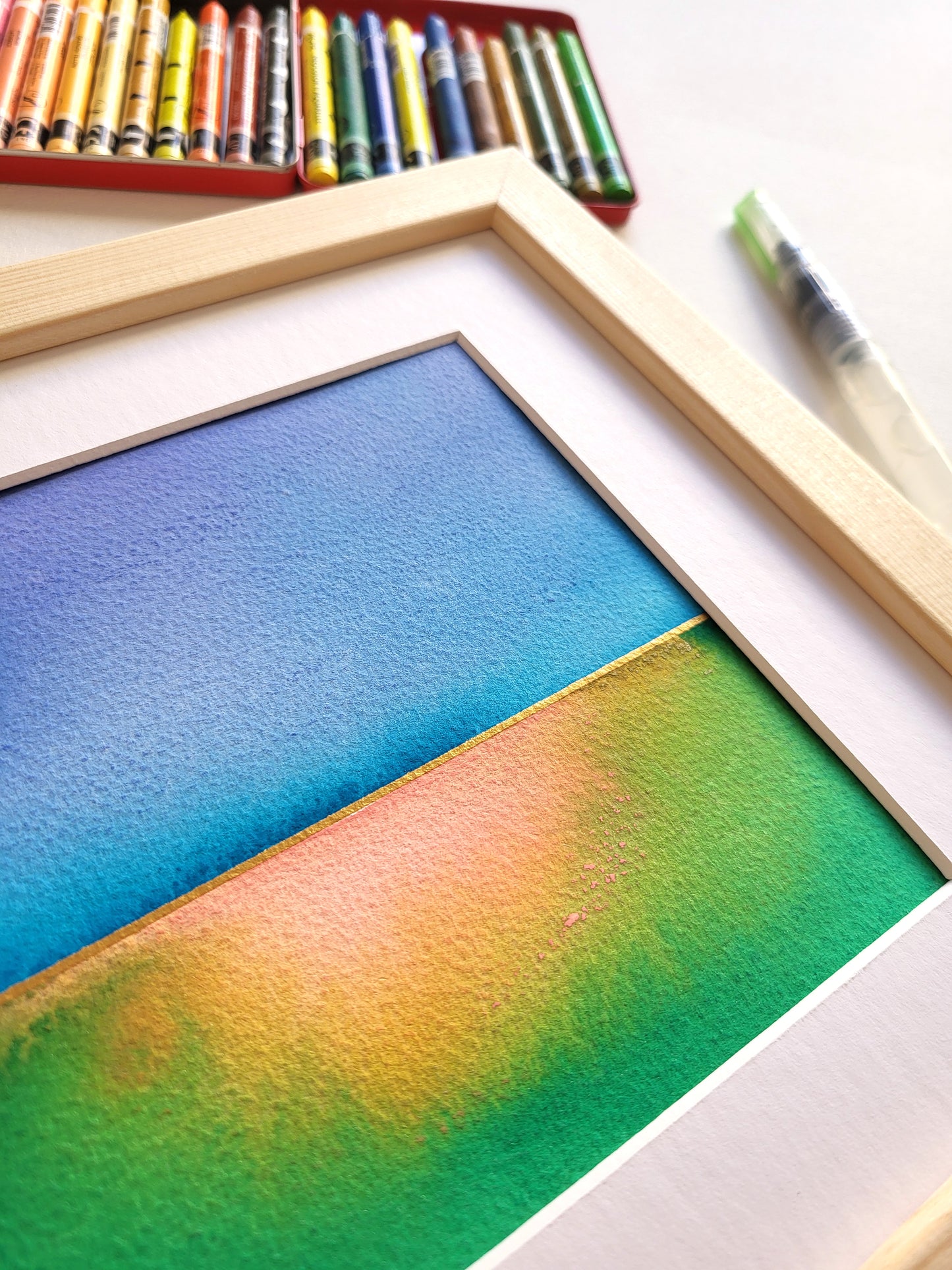 "Golden Horizon XXXIV" - 20 x 20 cm