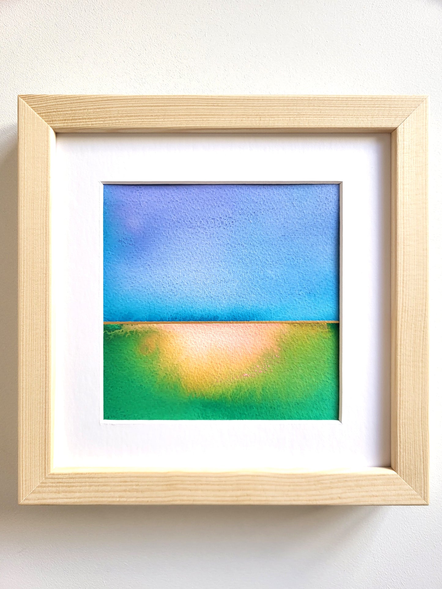 "Golden Horizon XXXIV" - 20 x 20 cm