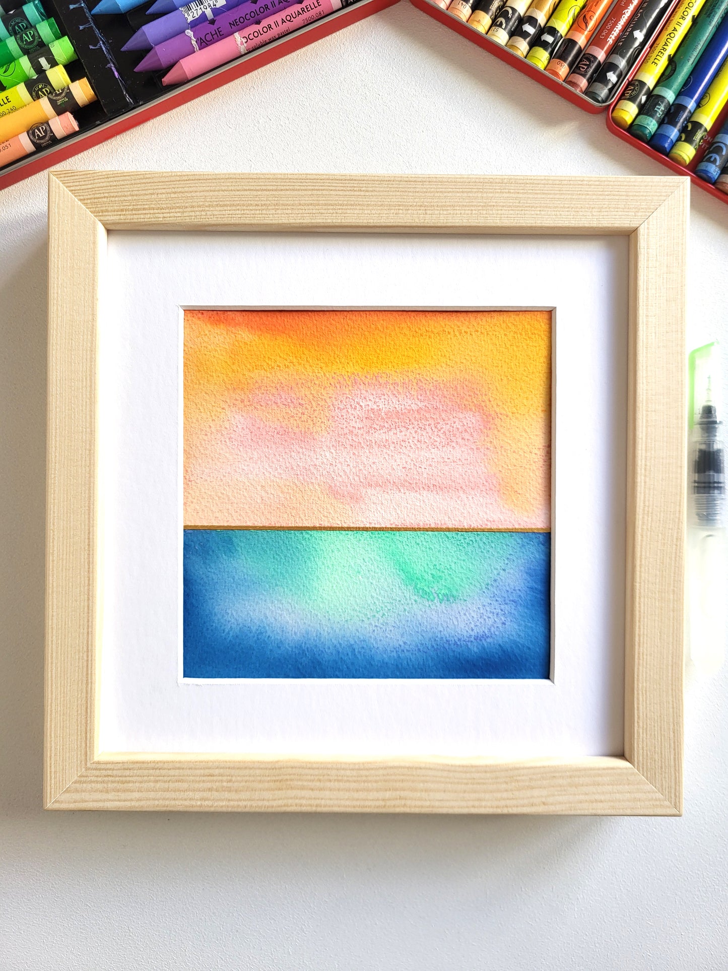 "Golden Horizon XXXV" - 20 x 20 cm