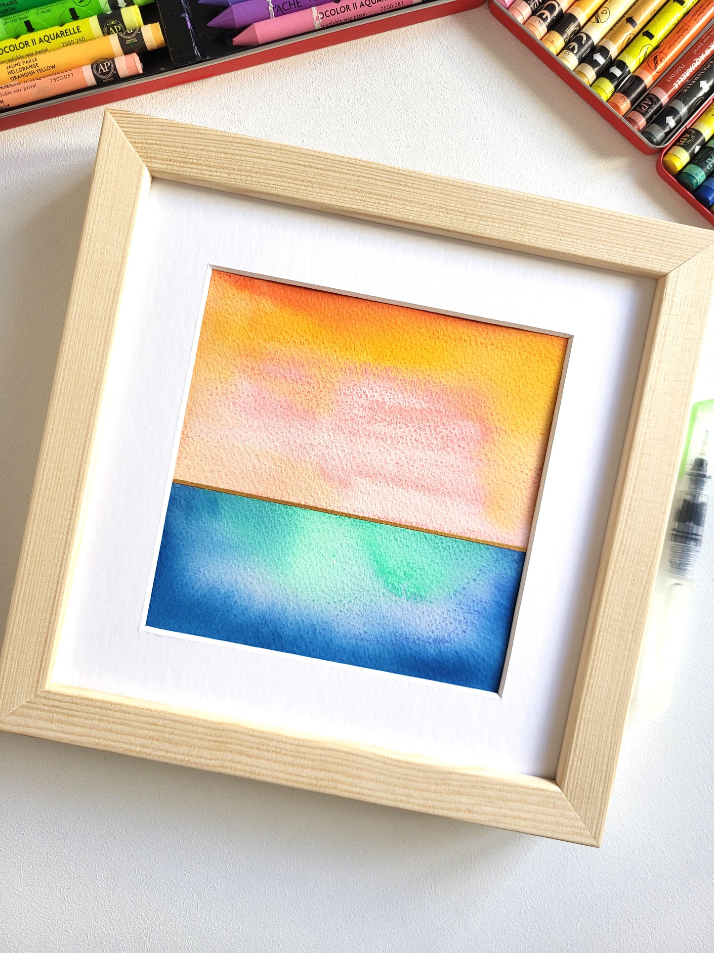 "Golden Horizon XXXV" - 20 x 20 cm