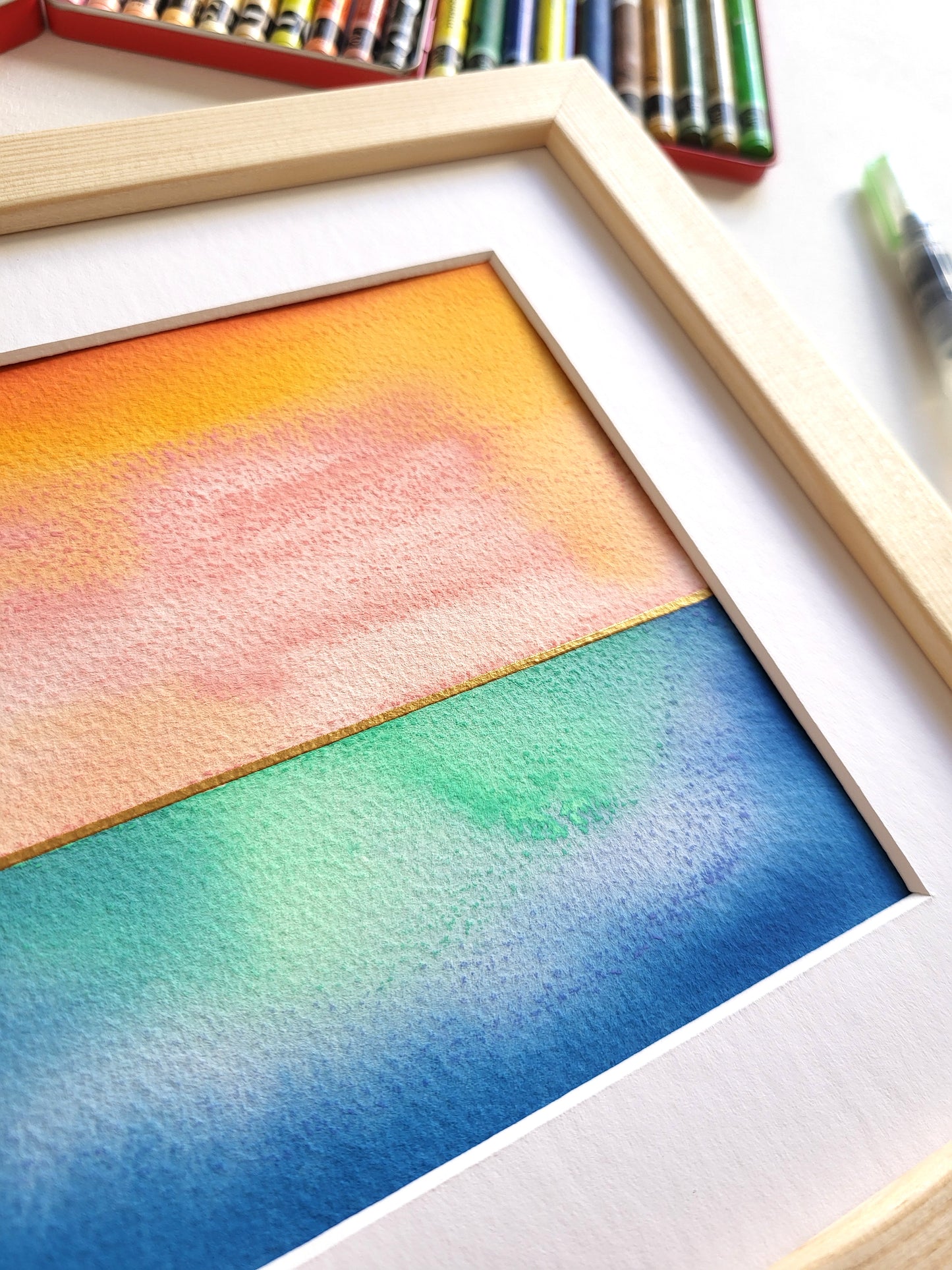 "Golden Horizon XXXV" - 20 x 20 cm