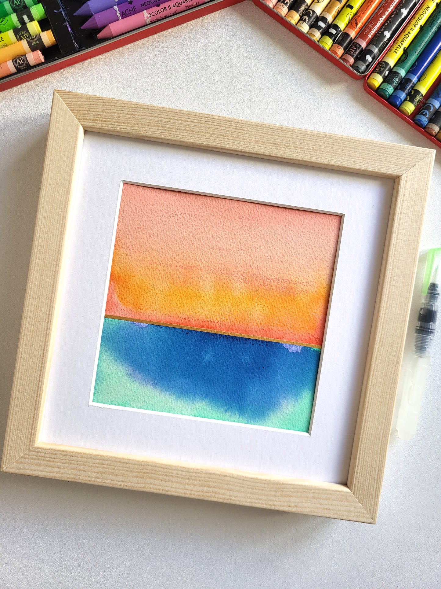 "Golden Horizon XXXVI" - 20 x 20 cm