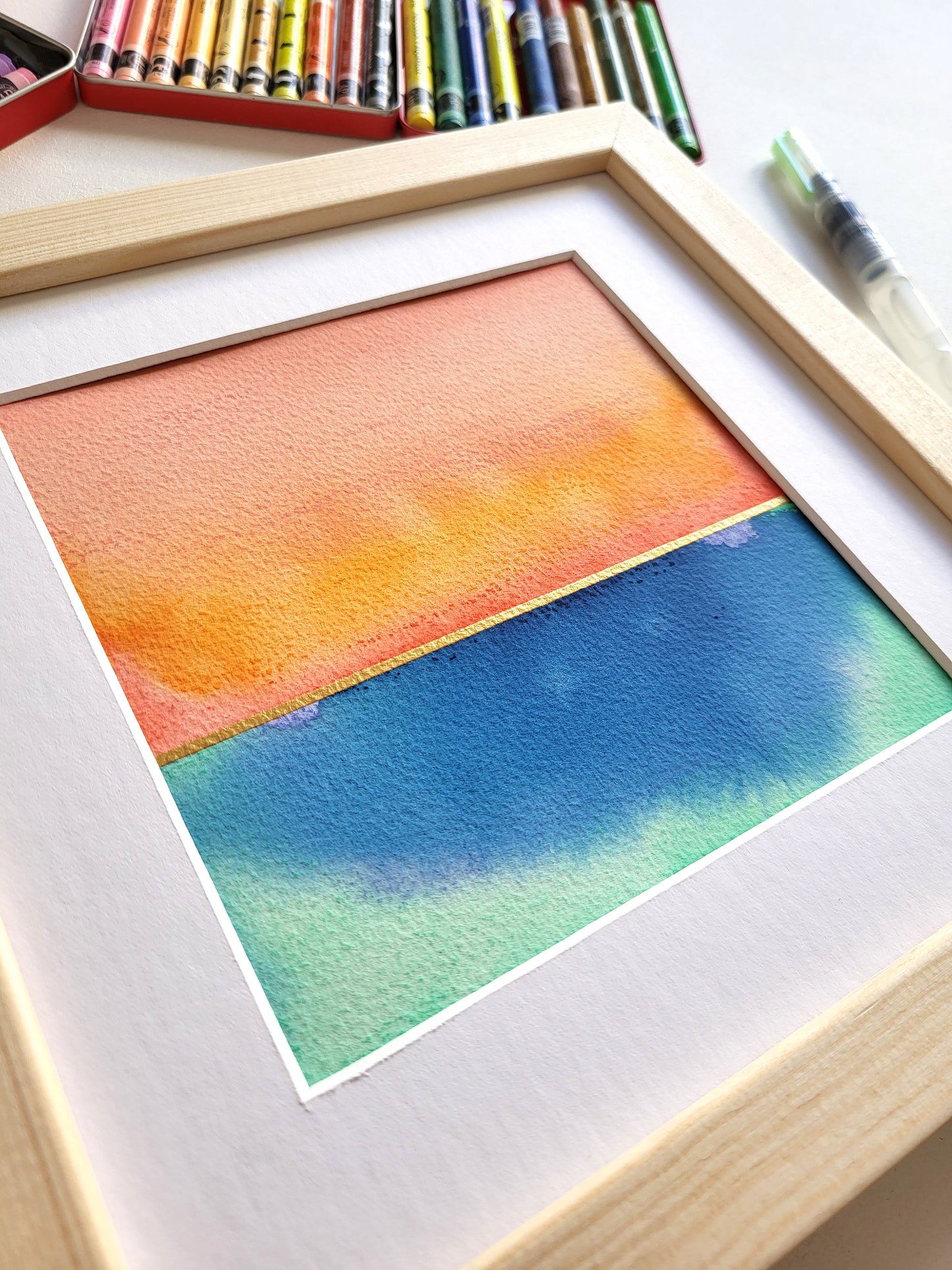 "Golden Horizon XXXVI" - 20 x 20 cm