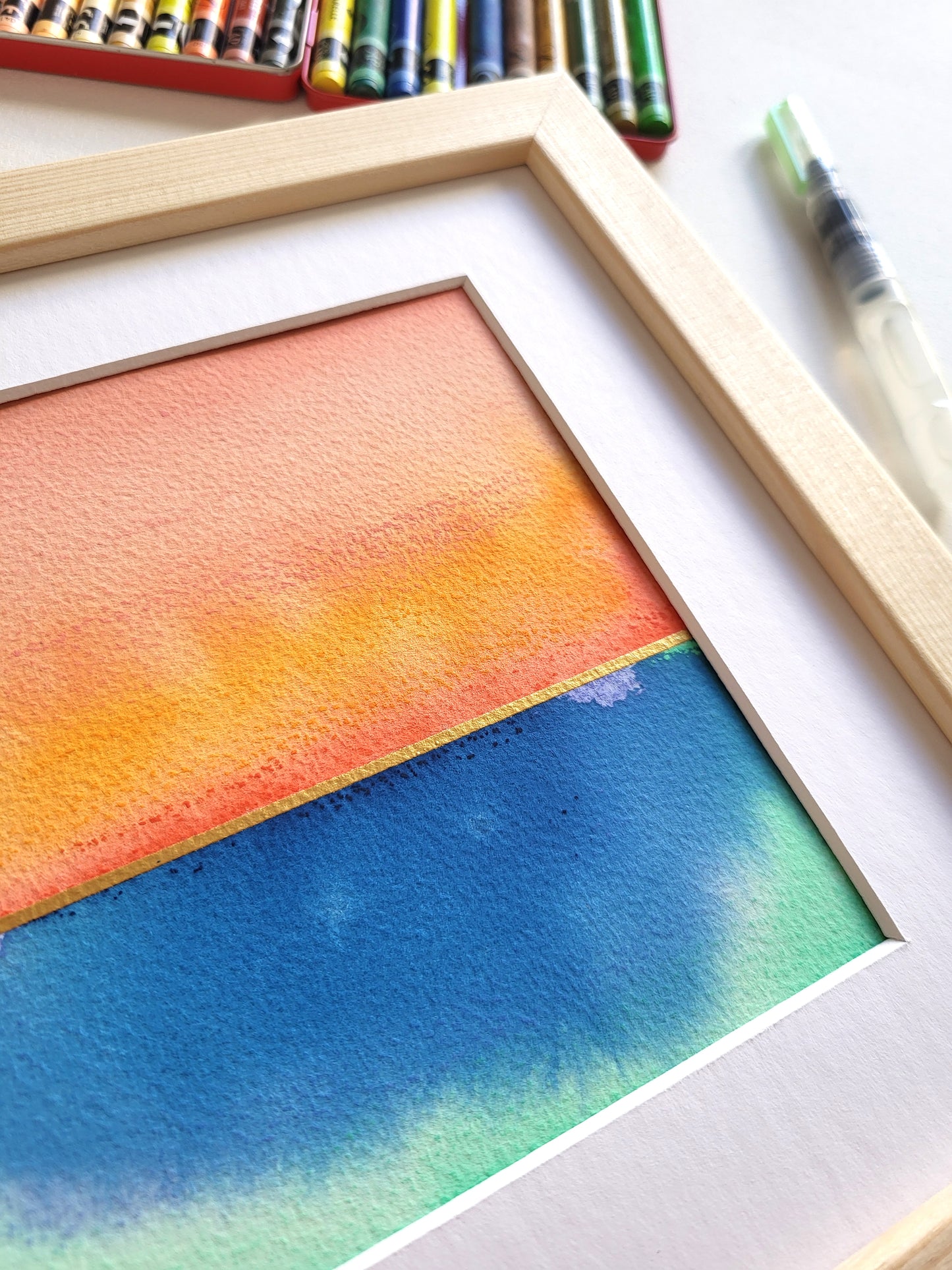 "Golden Horizon XXXVI" - 20 x 20 cm