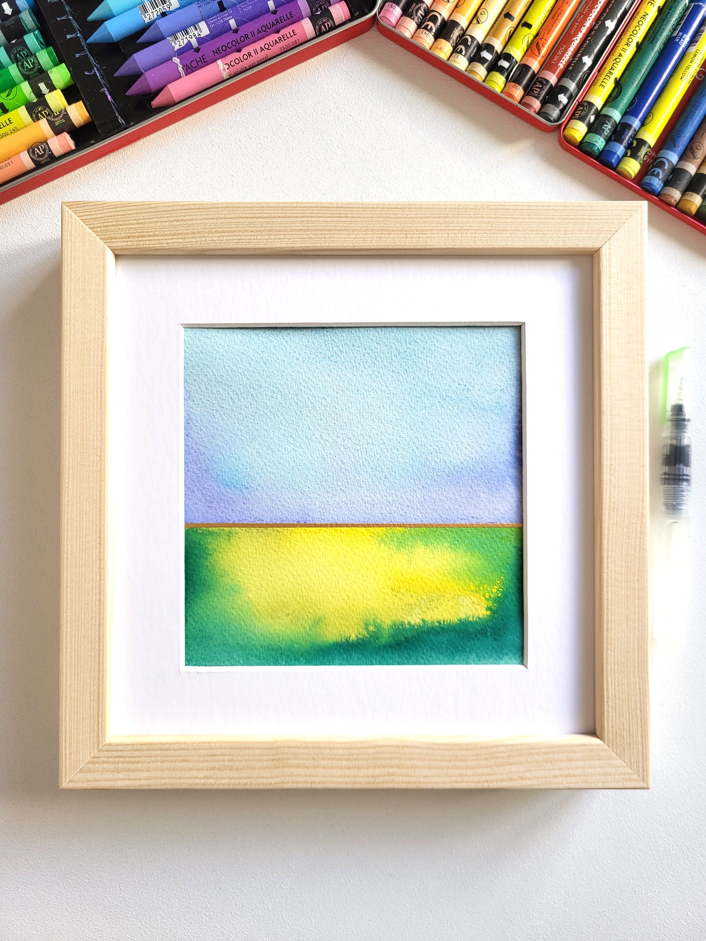 "Golden Horizon XXXVII" - 20 x 20 cm