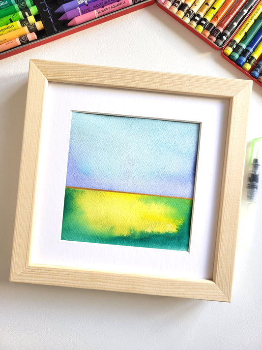 "Golden Horizon XXXVII" - 20 x 20 cm