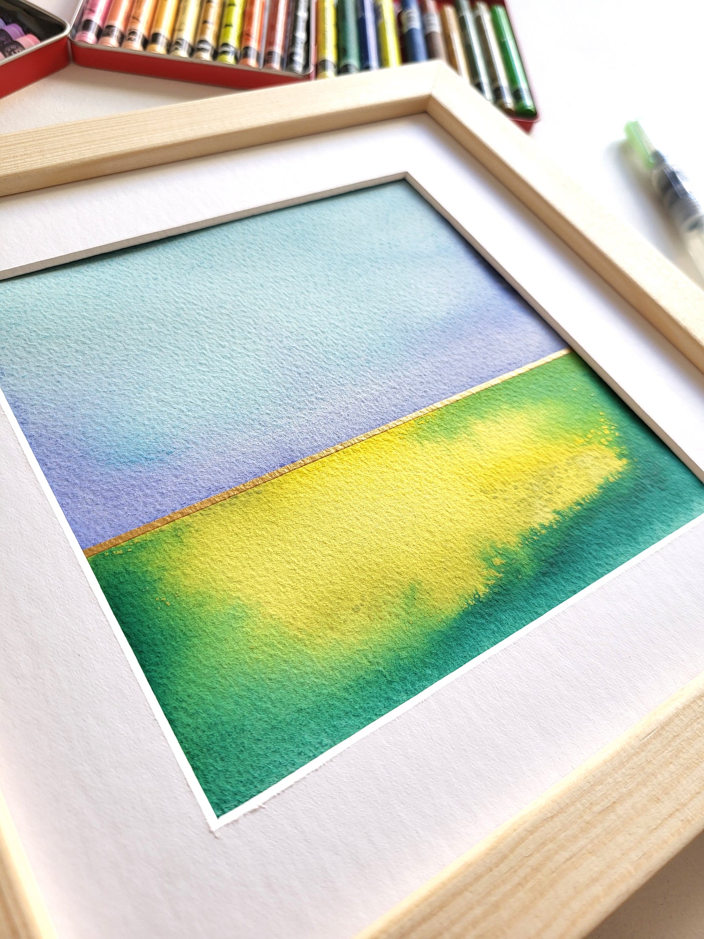 "Golden Horizon XXXVII" - 20 x 20 cm