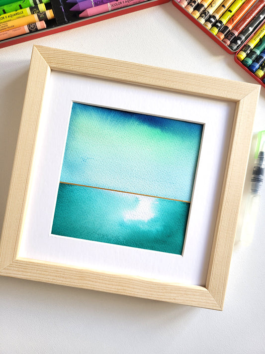 "Golden Horizon XXXVIII" - 20 x 20 cm