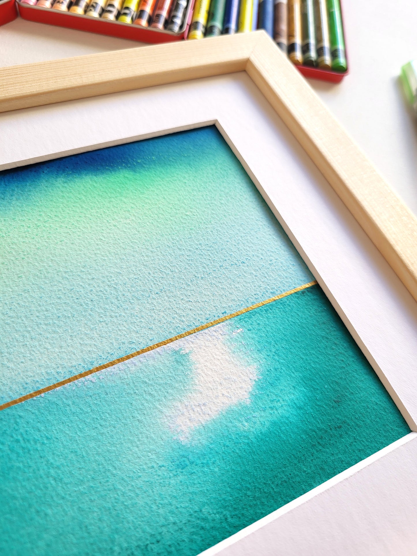 "Golden Horizon XXXVIII" - 20 x 20 cm