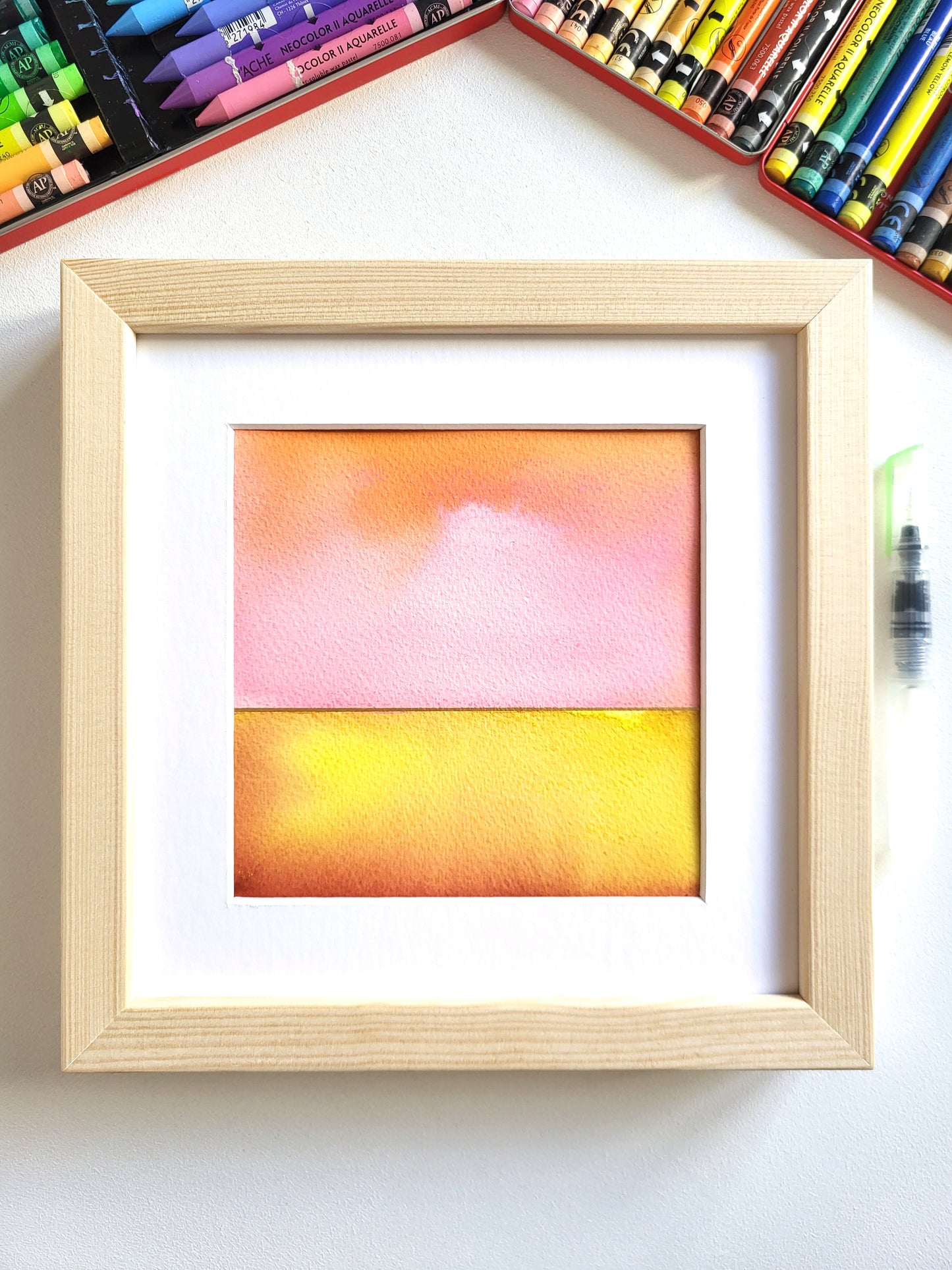 "Golden Horizon XXXIX" - 20 x 20 cm