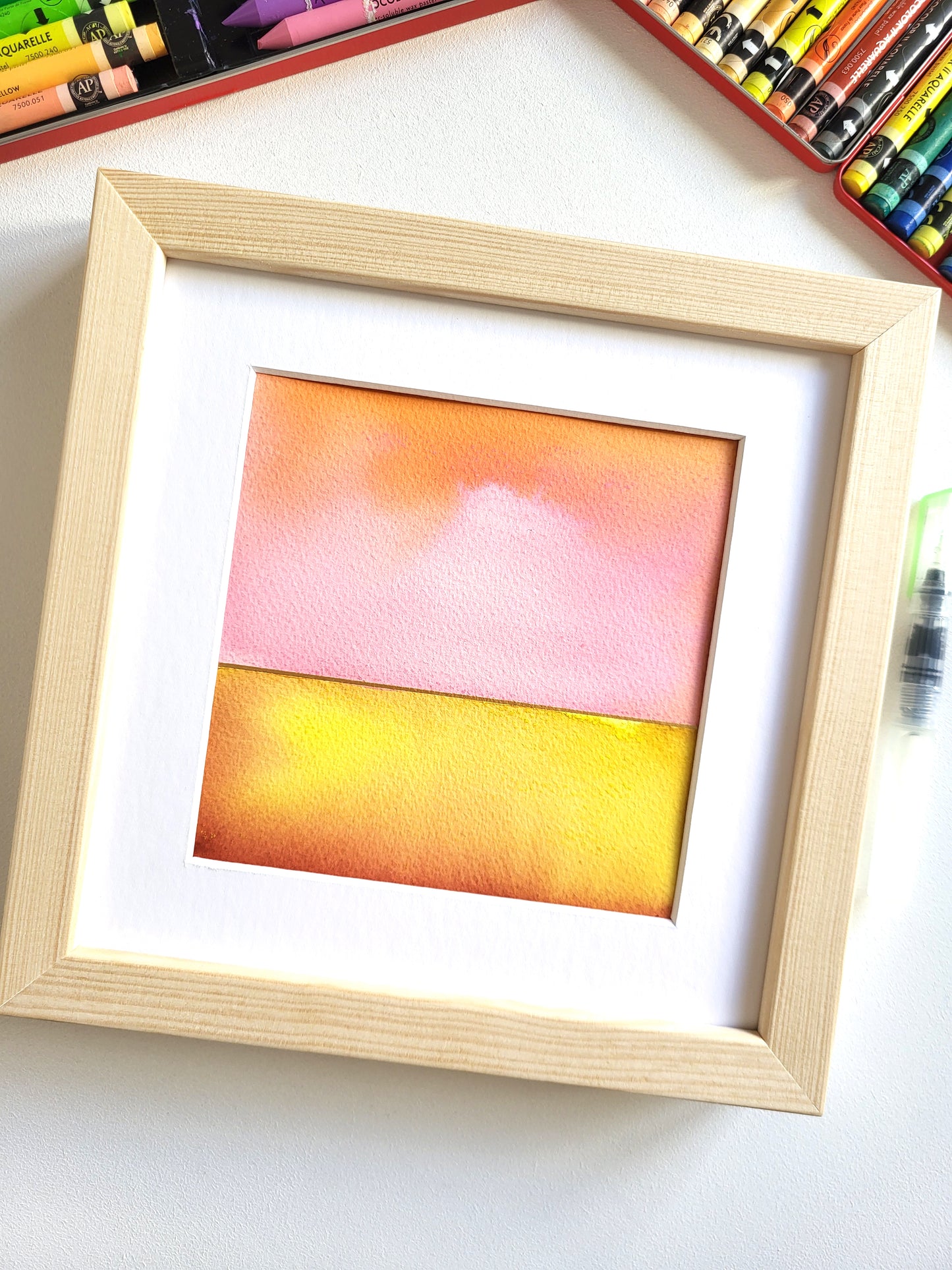 "Golden Horizon XXXIX" - 20 x 20 cm