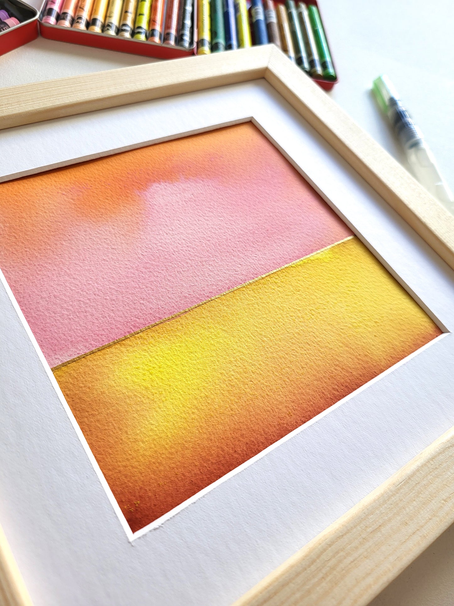 "Golden Horizon XXXIX" - 20 x 20 cm