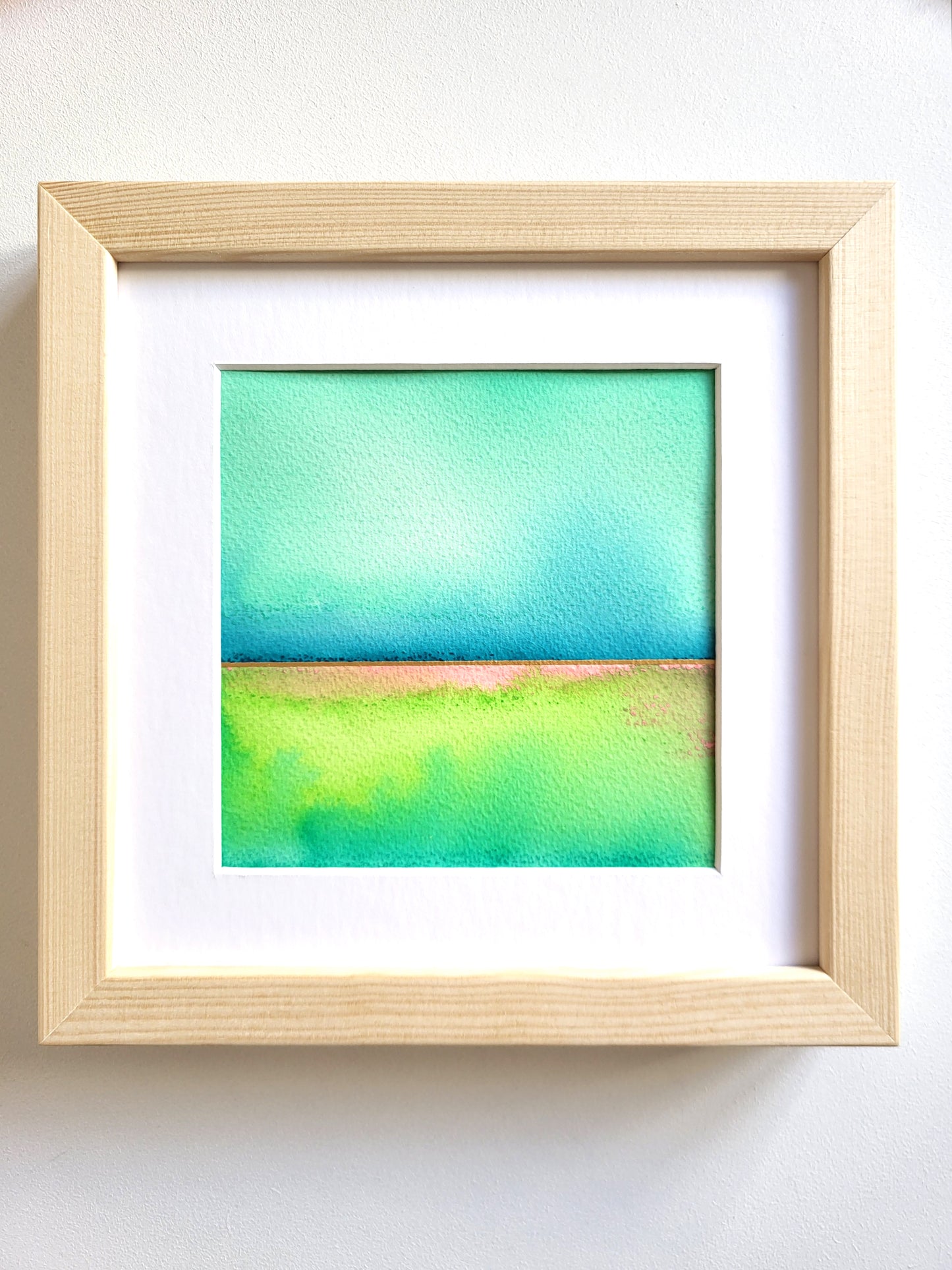 "Golden Horizon XL" - 20 x 20 cm