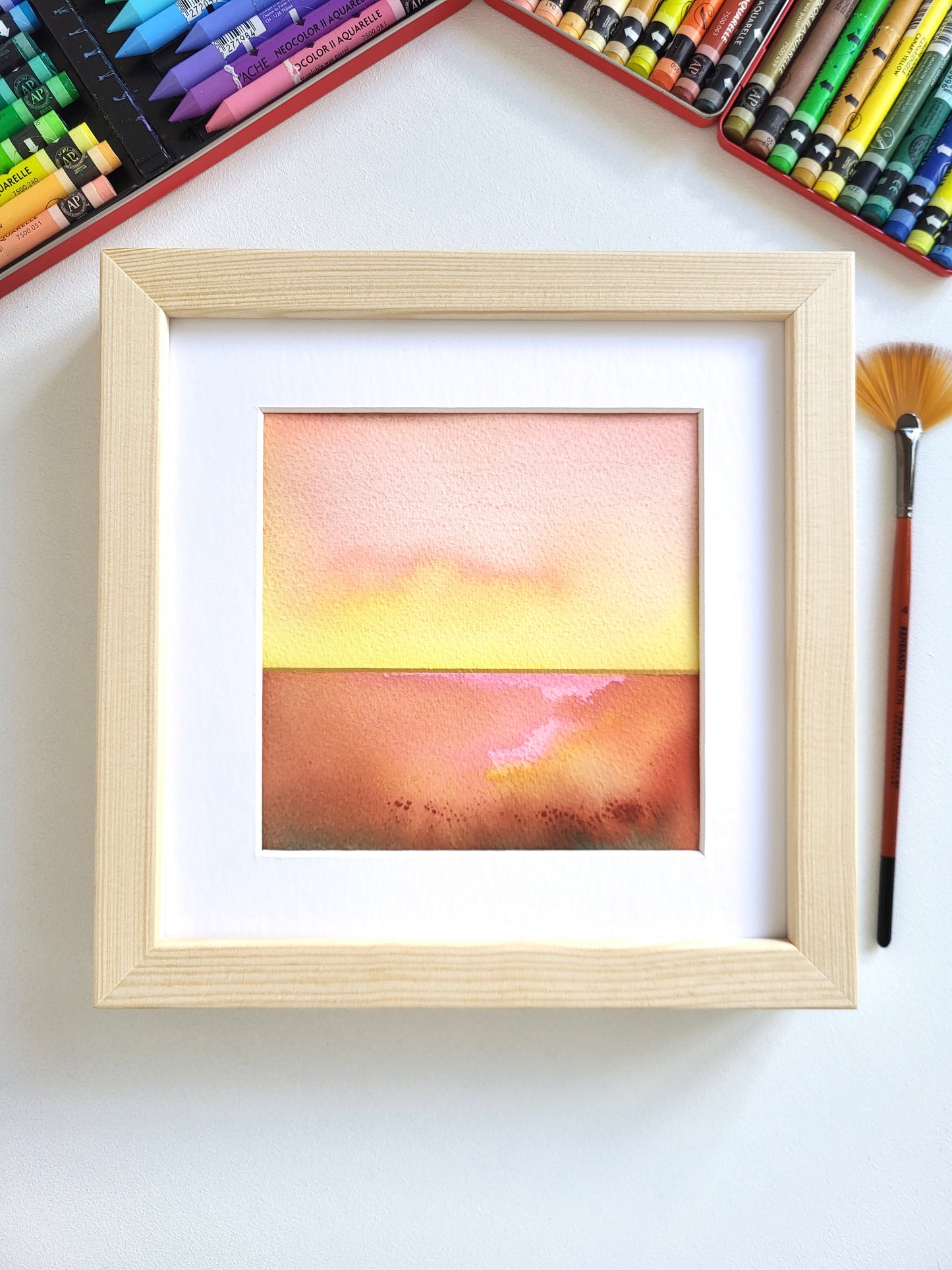 "Golden Horizon XLII" - 20 x 20 cm