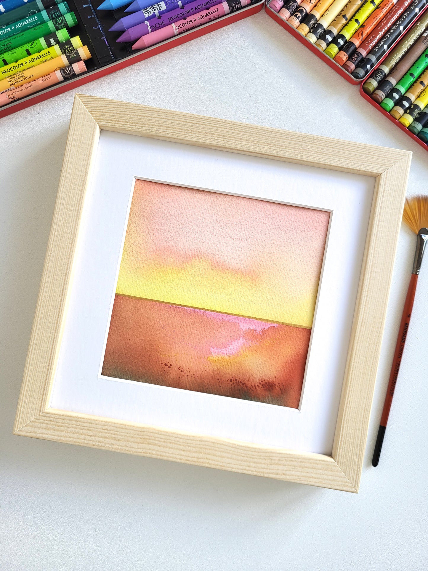 "Golden Horizon XLII" - 20 x 20 cm