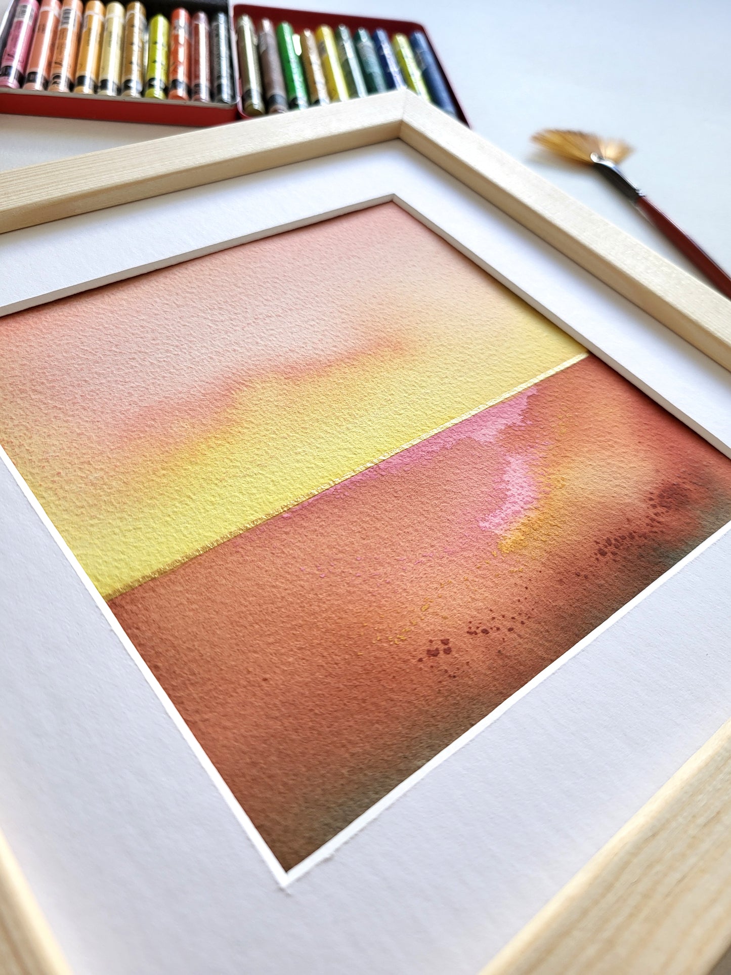 "Golden Horizon XLII" - 20 x 20 cm