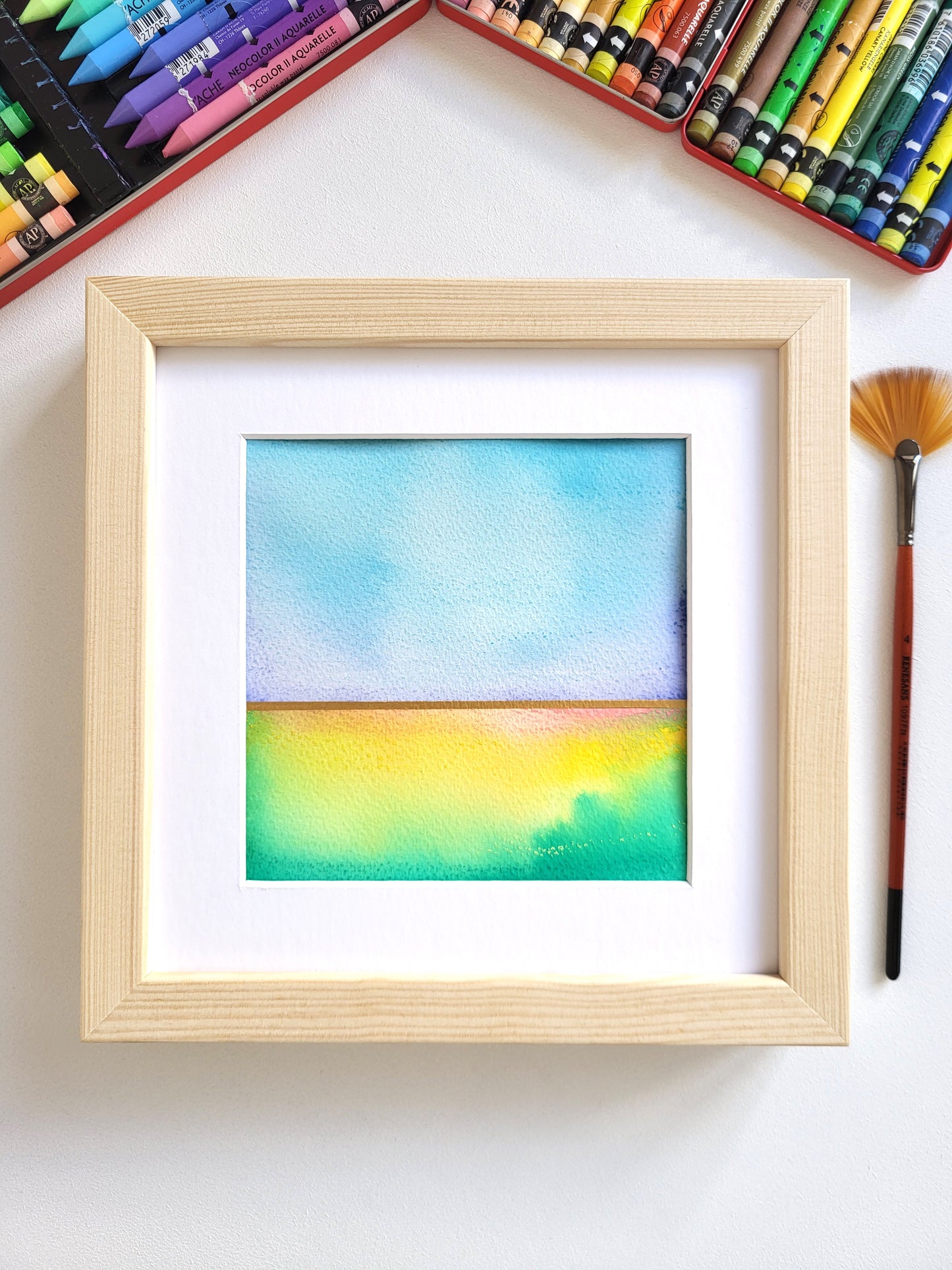 "Golden Horizon XLIII" - 20 x 20 cm