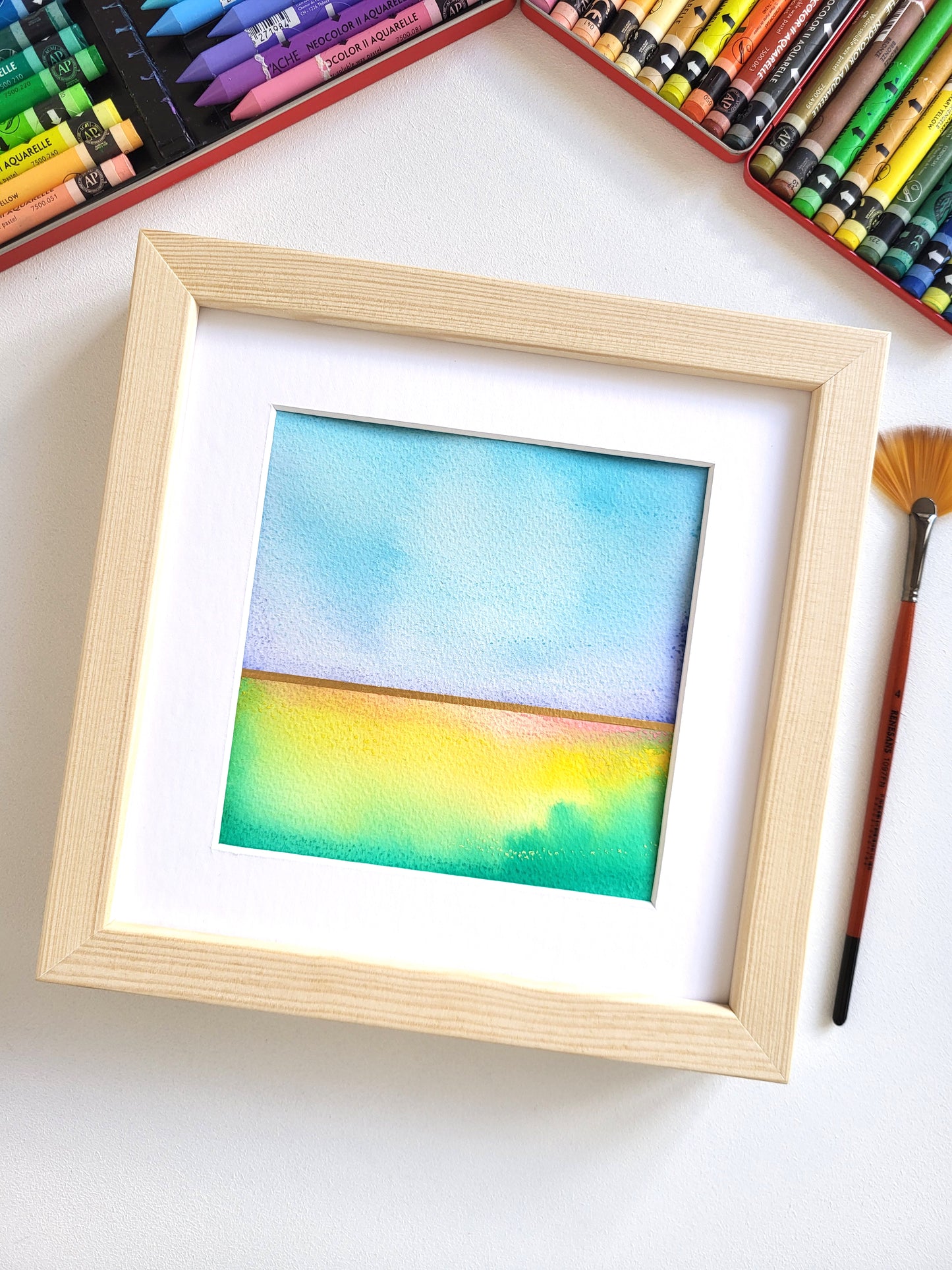 "Golden Horizon XLIII" - 20 x 20 cm