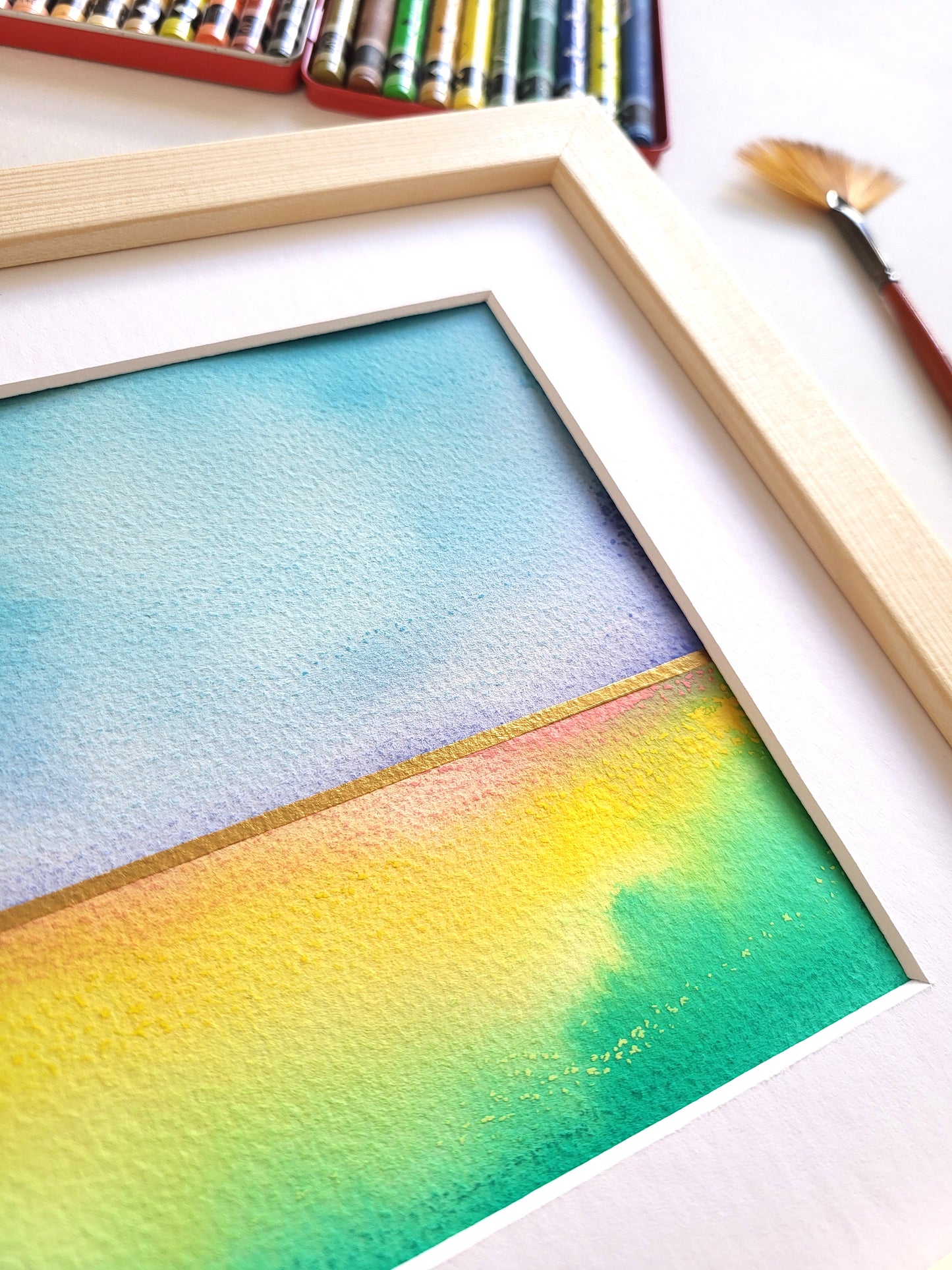 "Golden Horizon XLIII" - 20 x 20 cm