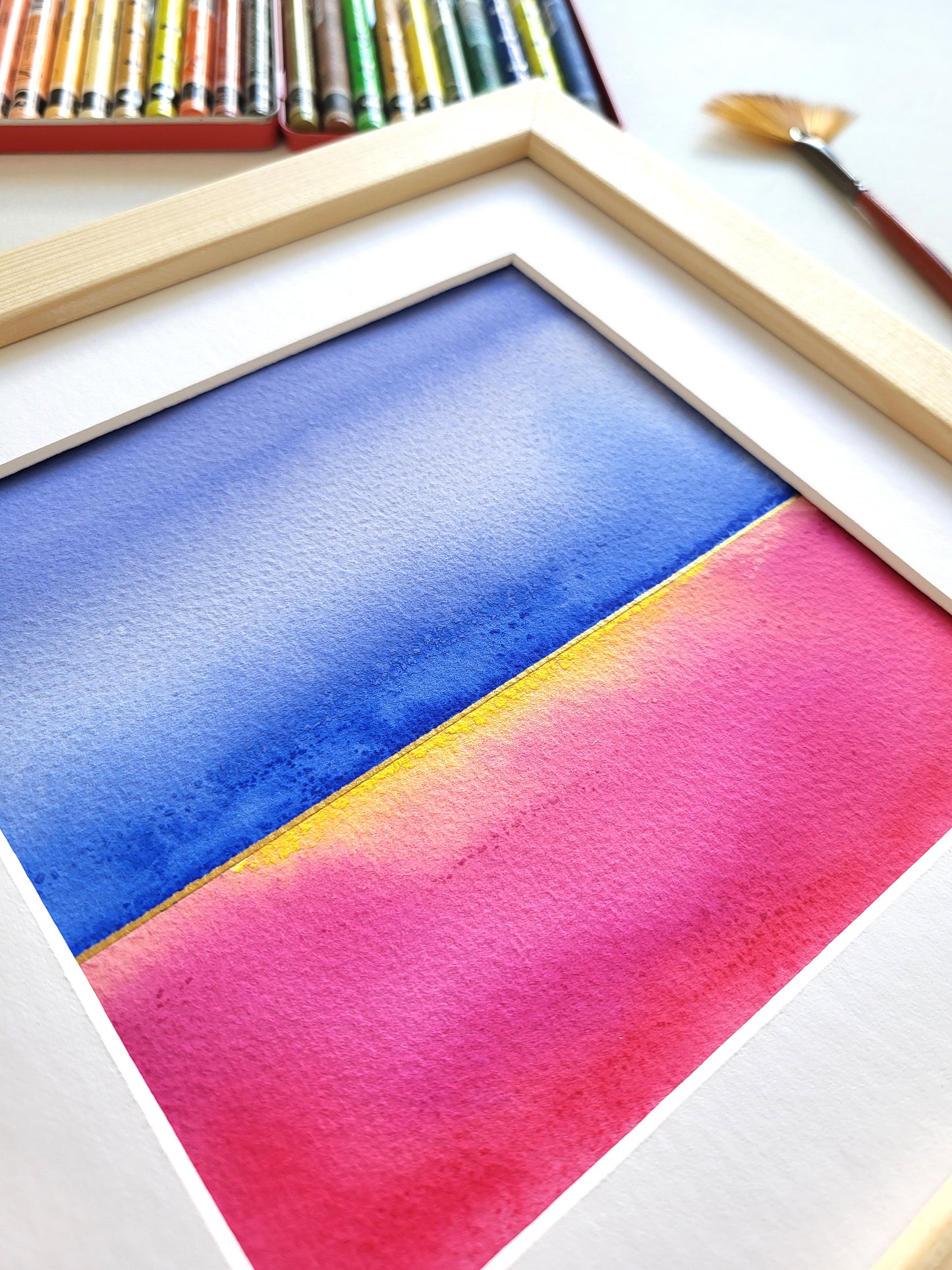 "Golden Horizon XLIV" - 20 x 20 cm