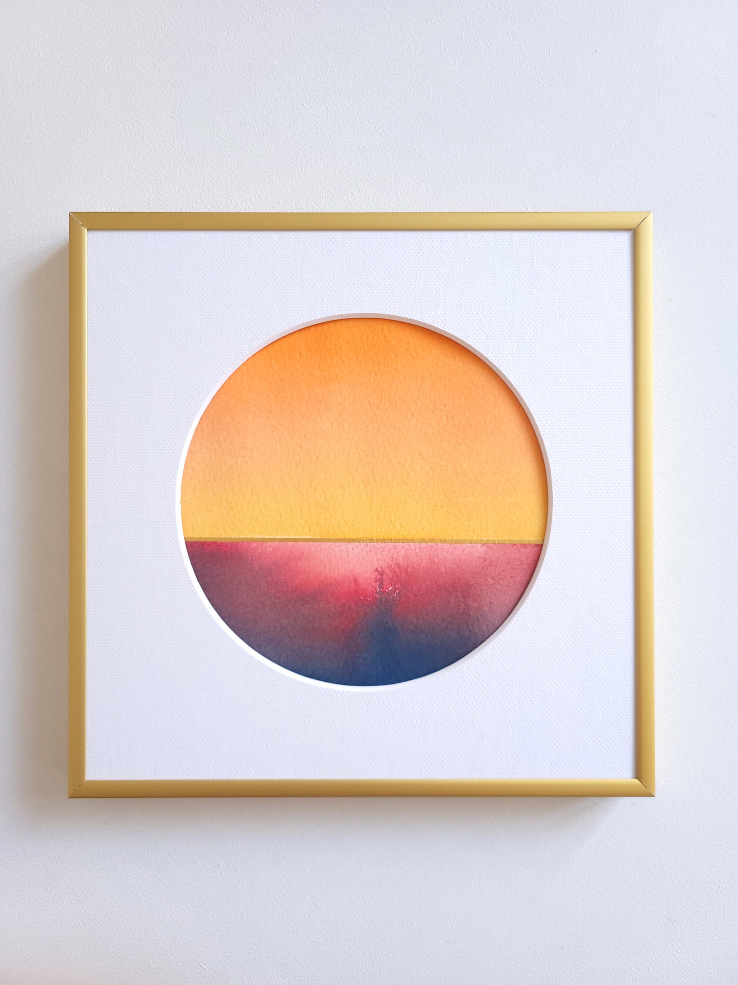 "Golden Horizon LV" - 20 x 20 cm