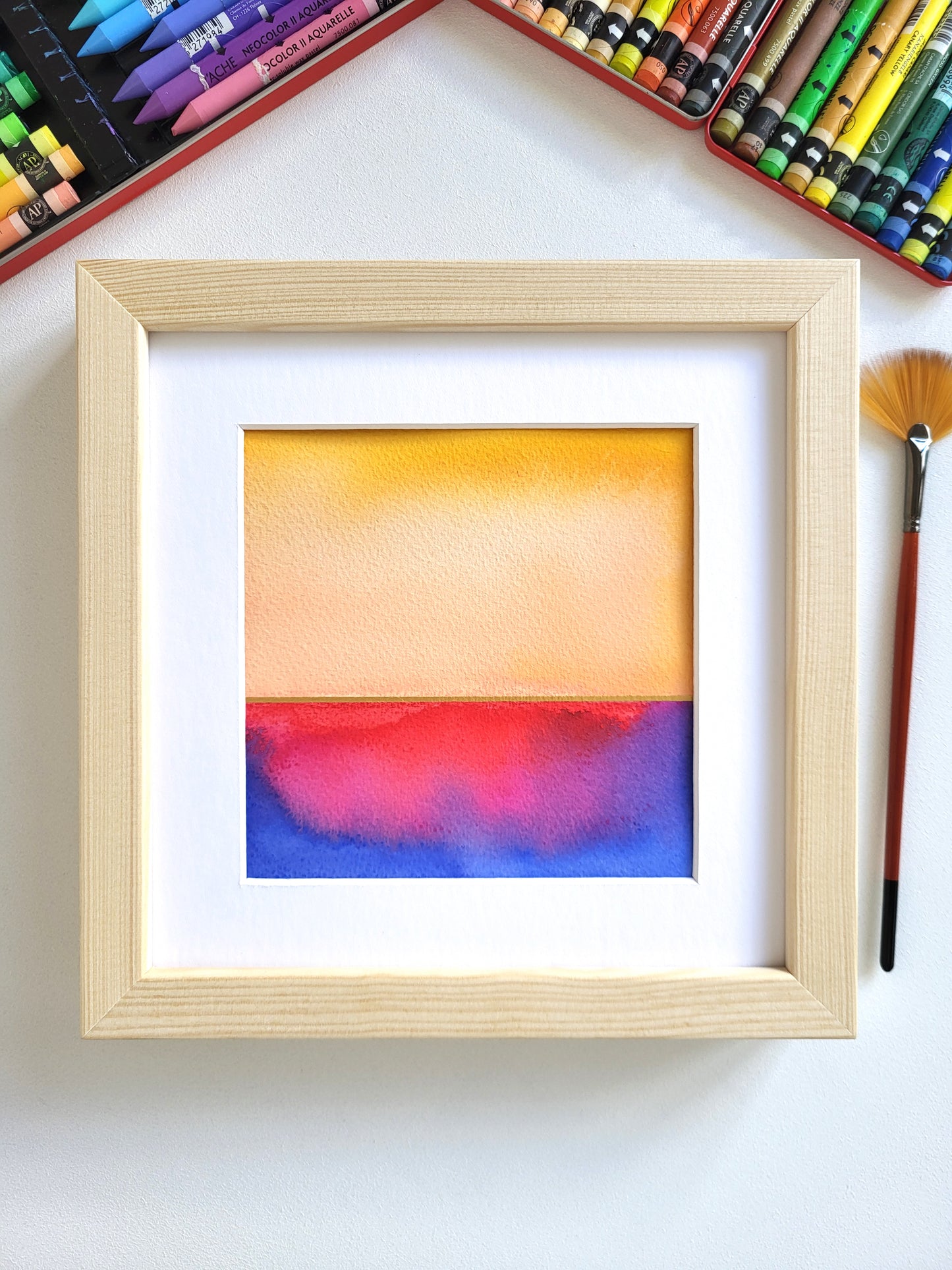 "Golden Horizon XLV" - 20 x 20 cm