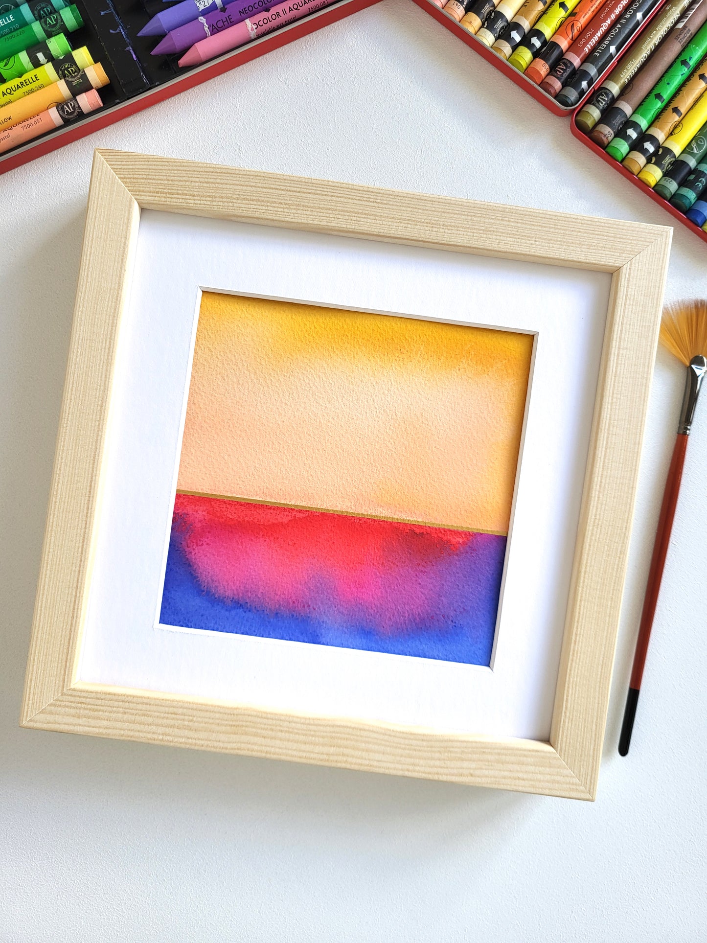 "Golden Horizon XLV" - 20 x 20 cm