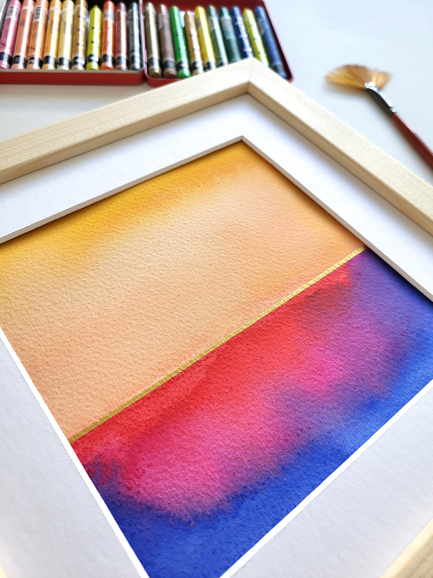 "Golden Horizon XLV" - 20 x 20 cm