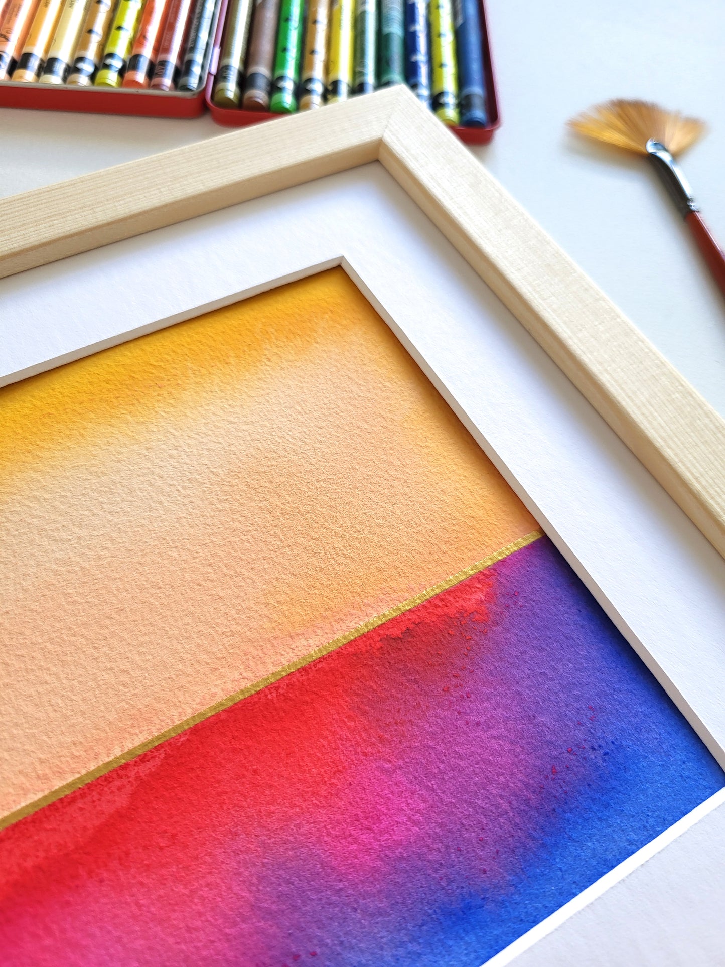 "Golden Horizon XLV" - 20 x 20 cm