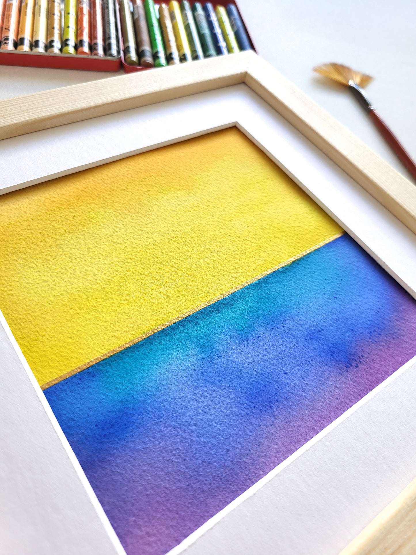 "Golden Horizon XLVI" - 20 x 20 cm